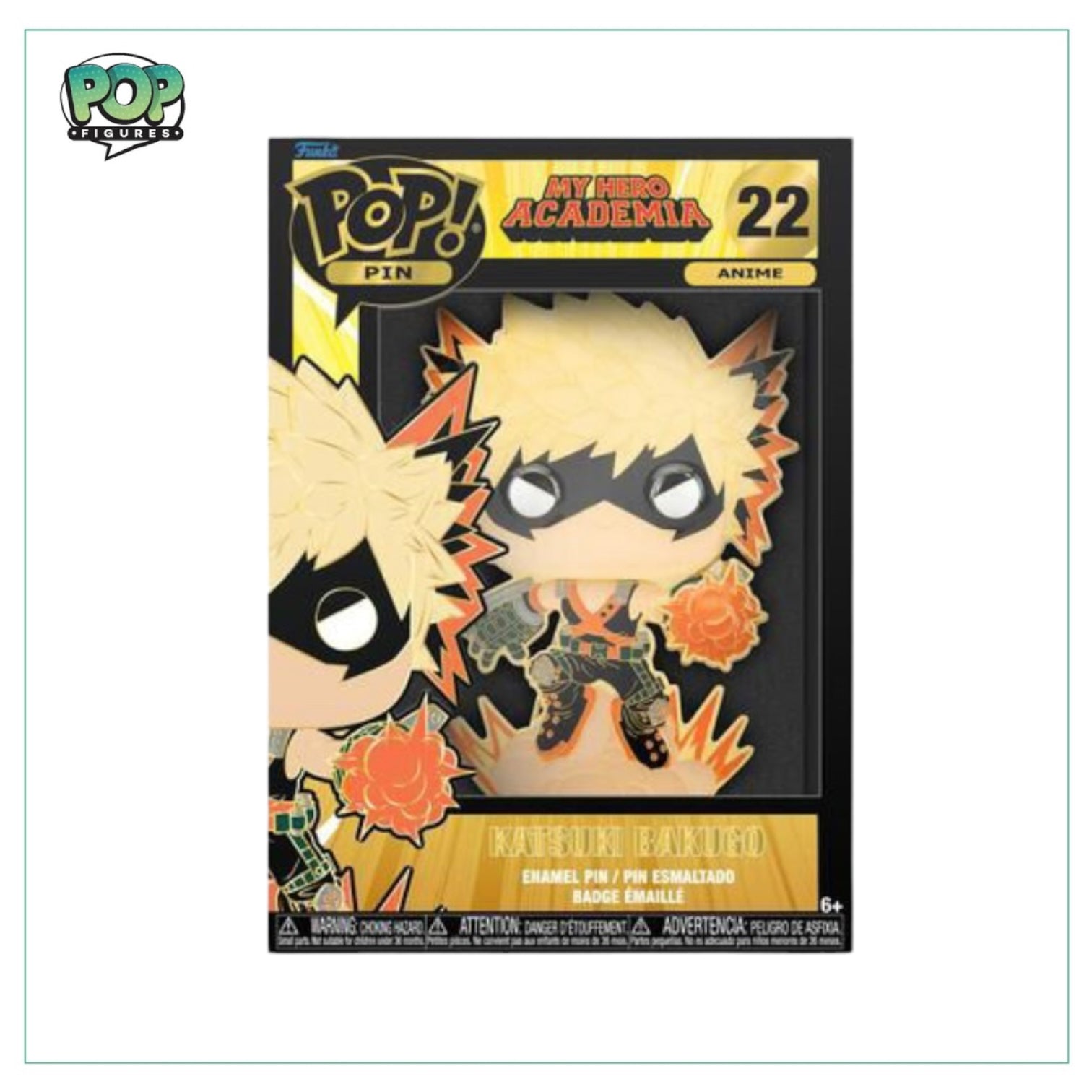 Katsuki Bakugo #22 Enamel Pop! Pin - My Hero Academia