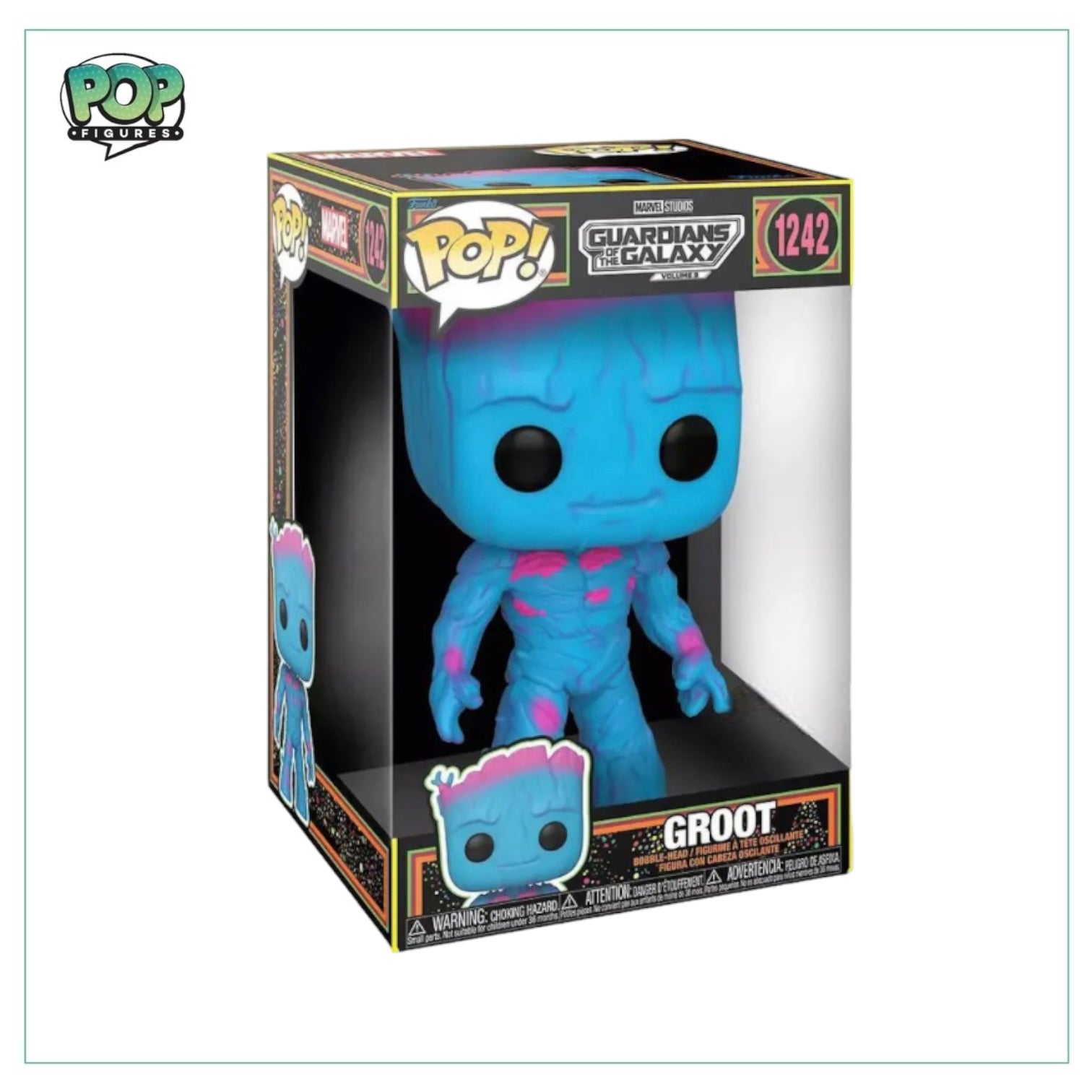 Groot #1242 10’’ (Blacklight) Funko Pop! : Guardians of The Galaxy Volume 3