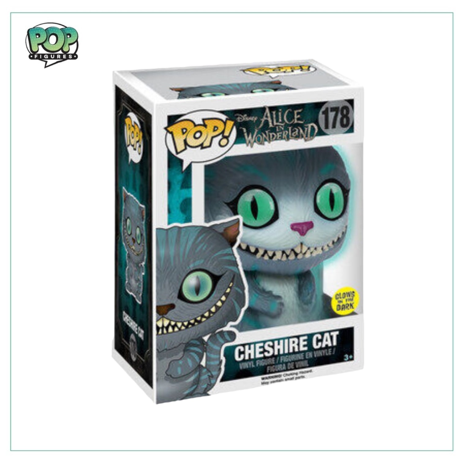 Cheshire Cat (Glows In The Dark) #178 Funko Pop! - Disney - Alice In Wonderland - Condition 8/10