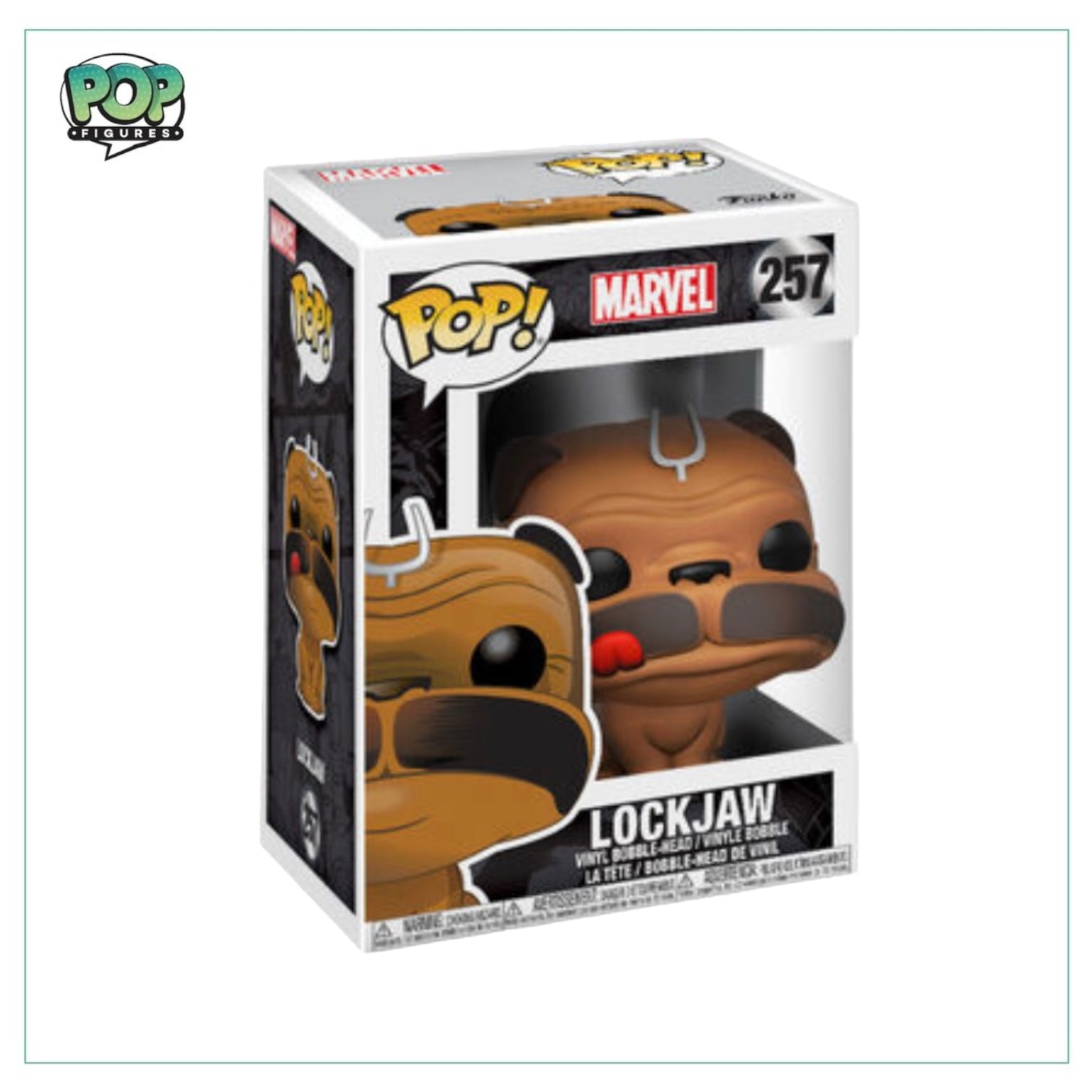 Lockjaw #257 Funko Pop! - Marvel - 2017 Pop! - Condition 8.5/10