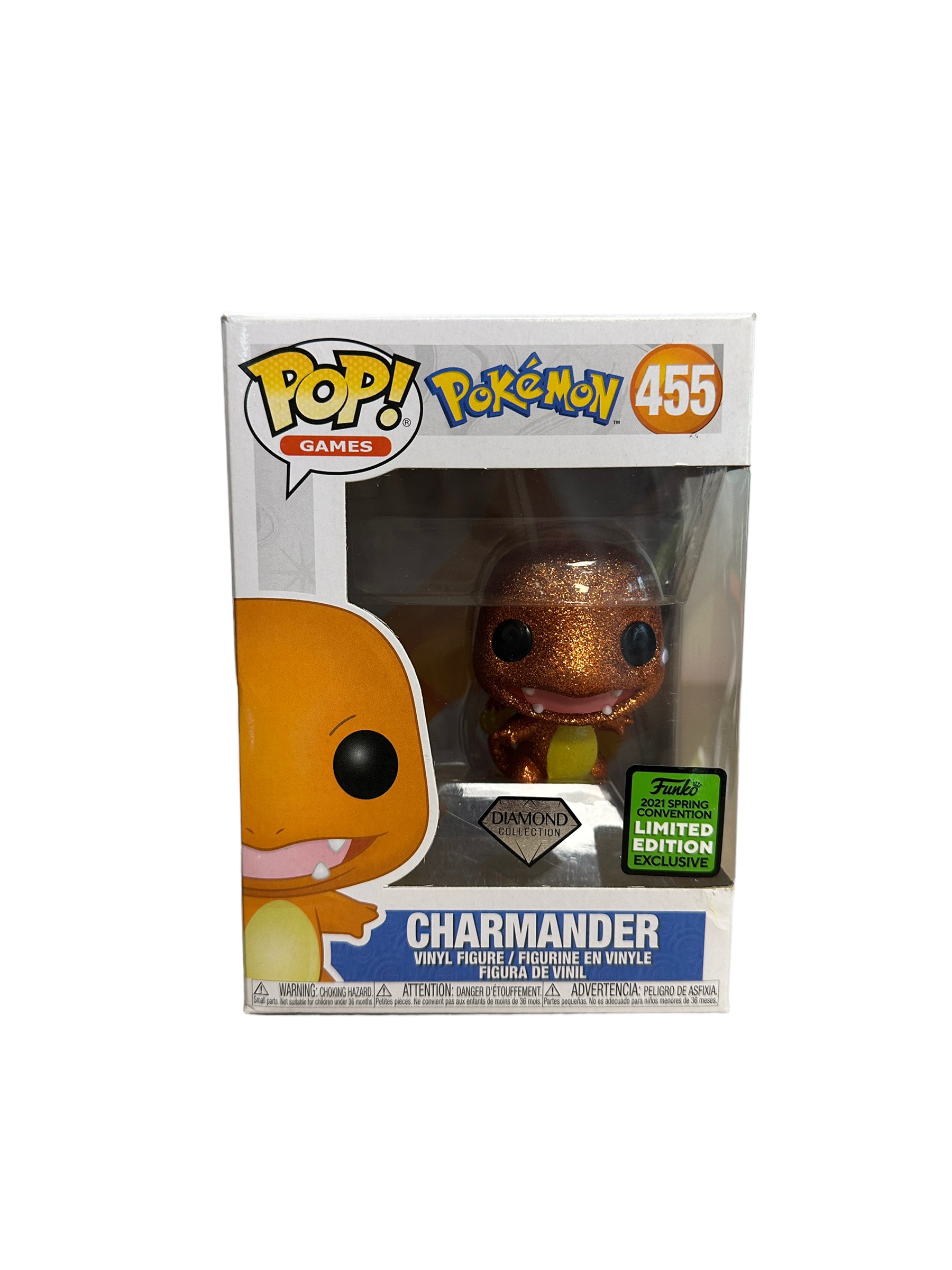 ECCC deals 2021 Exclusive Official Sticker Diamond Charmander Funko POP! Vinyl