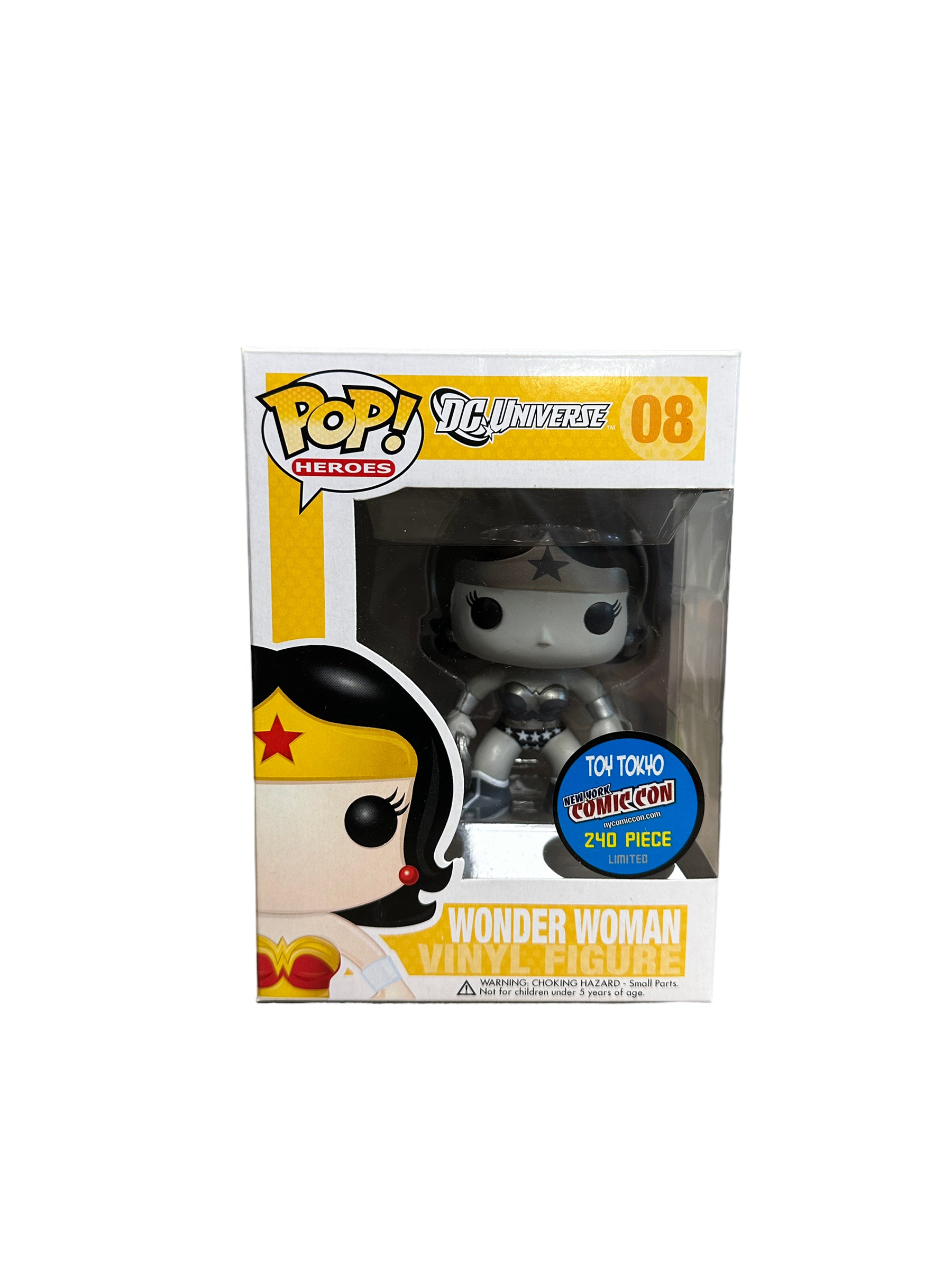 Wonder Woman #08 (Black and White) Funko Pop! - DC Universe - NYCC / Toy Tokyo 2010 Exclusive LE240 Pcs - Condition 8.75/10