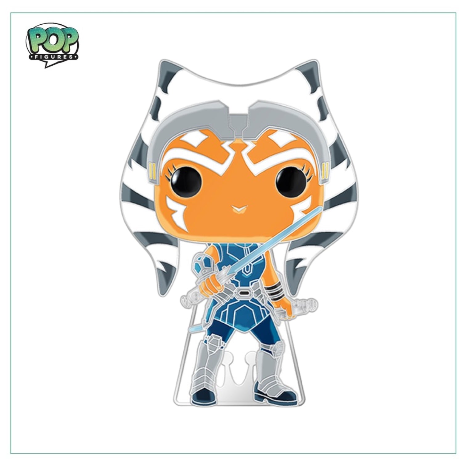 Ahsoka Tano #42 Enamel Pop! Pin - Star Wars - Glow in the Dark