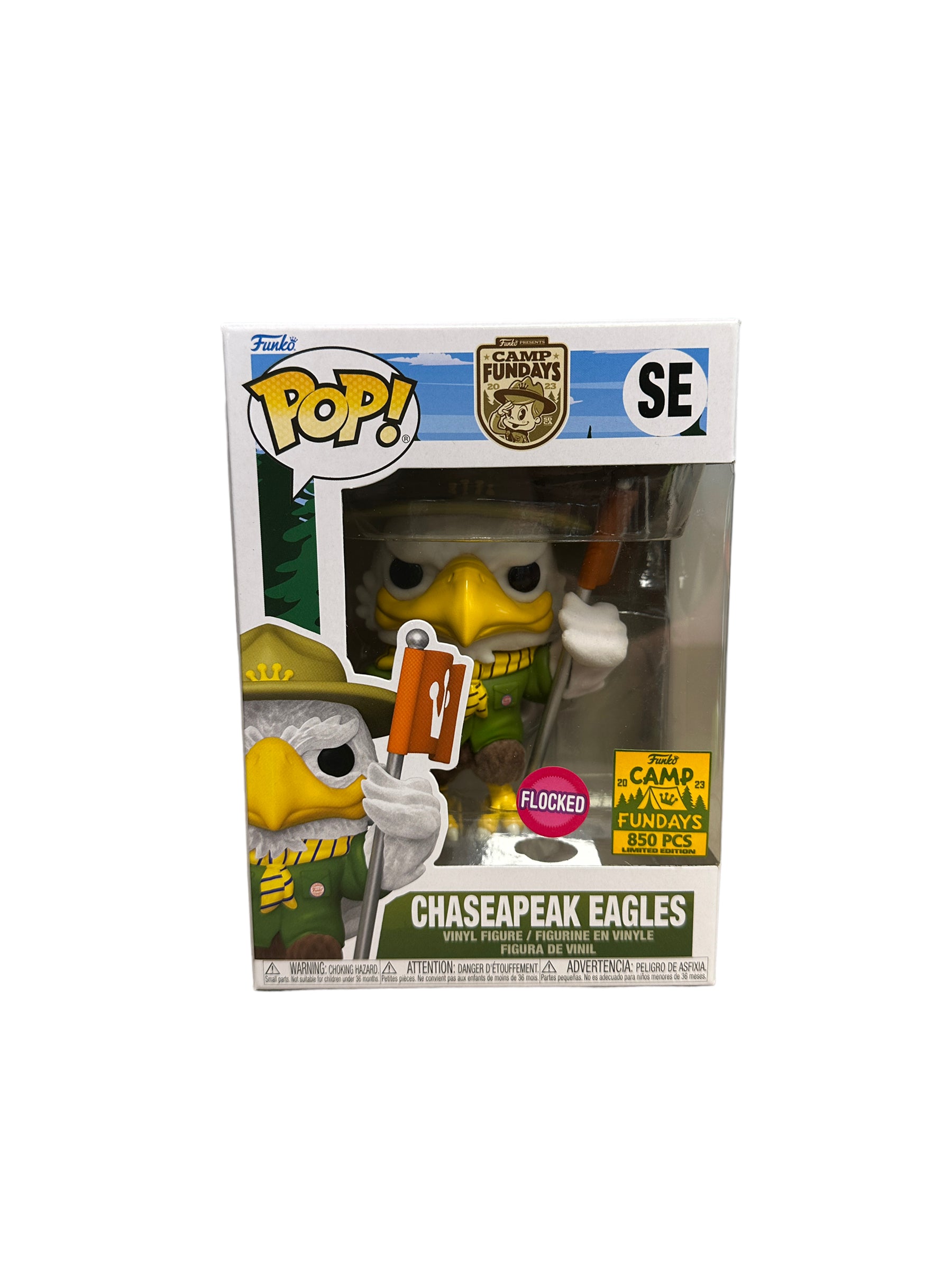 Chaseapeak Eagles (Flocked) Funko Pop! - Camp Fundays 2023 Show Exclusive LE850 Pcs - Condition 9/10