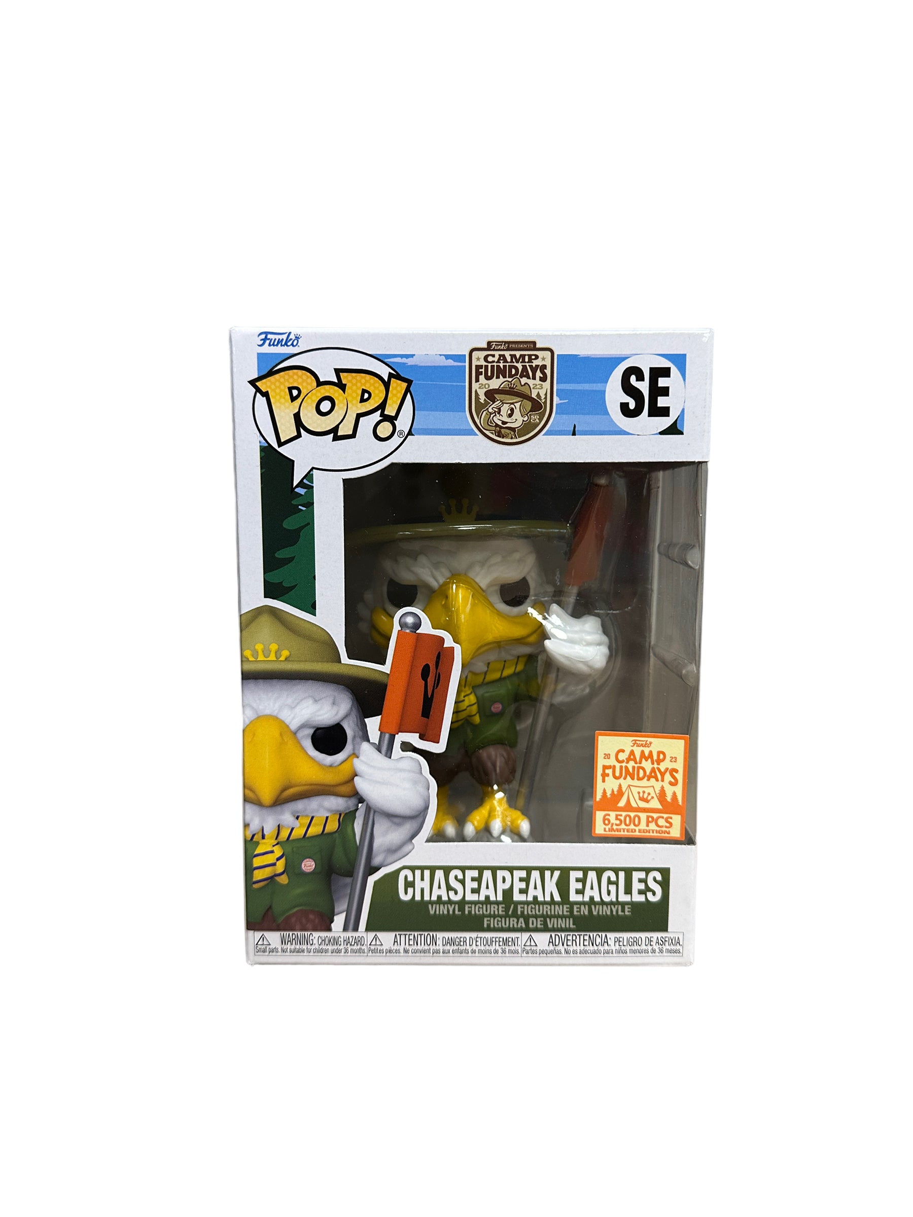 Funko Camp Fundays 2023 Box of Fun Team Chasepak Eagles Funko Pop sold Soda