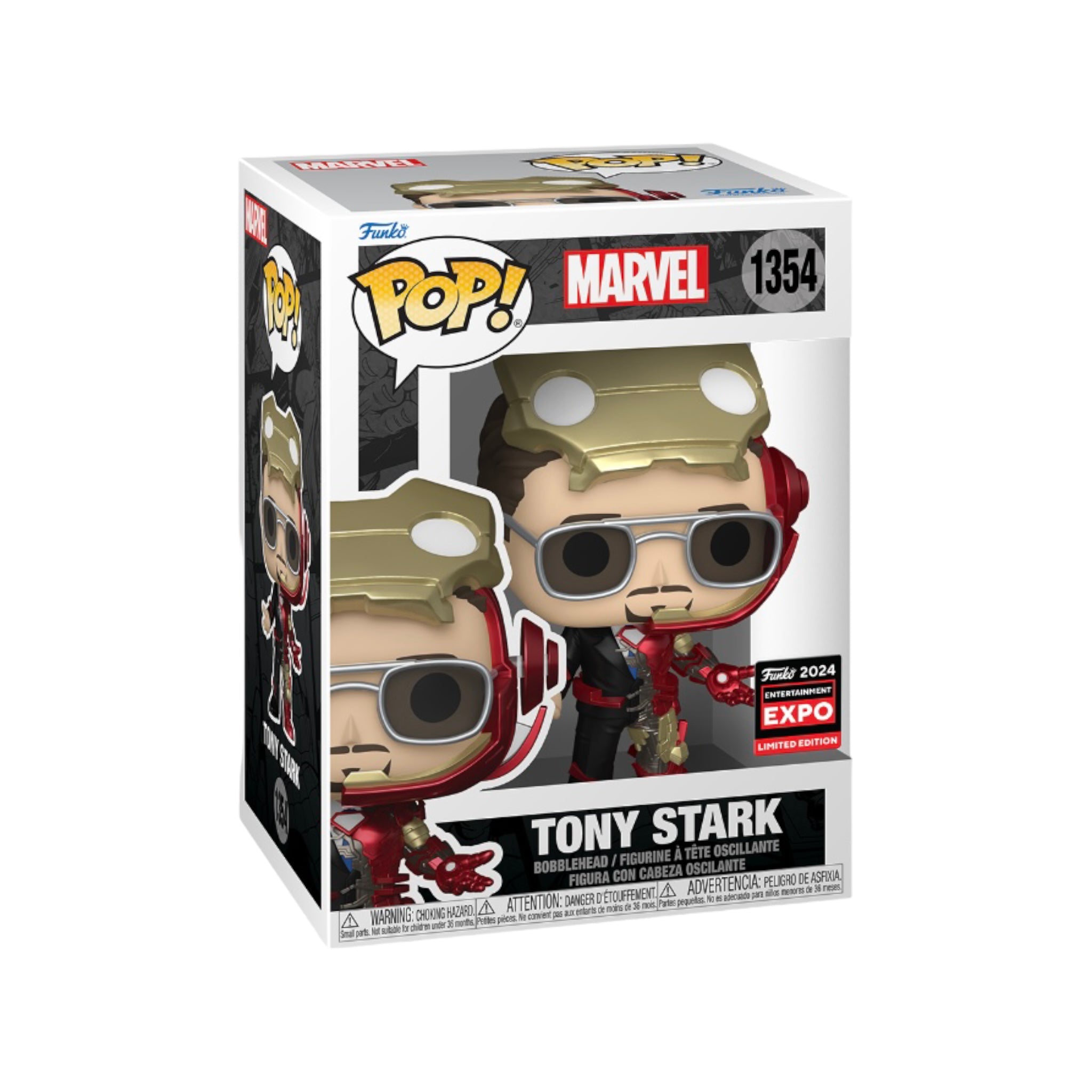 Tony Stark #1354 (Summoning Armour) Funko Pop! - Marvel - C2E2 2024 Shared Exclusive - Condition 8.5/10