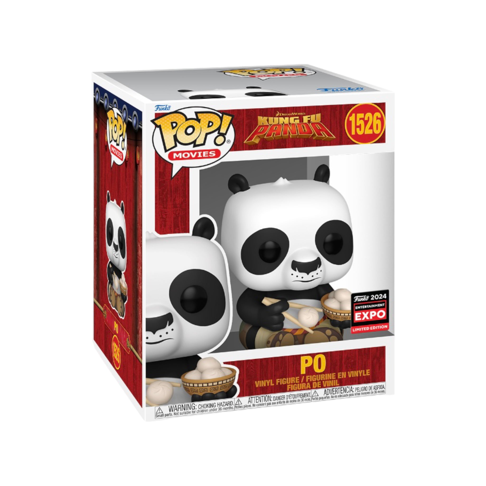 Po #1526 (w/ Dumplings) 6" Funko Pop! - Kung Fu Panda - C2E2 2024 Shared Exclusive