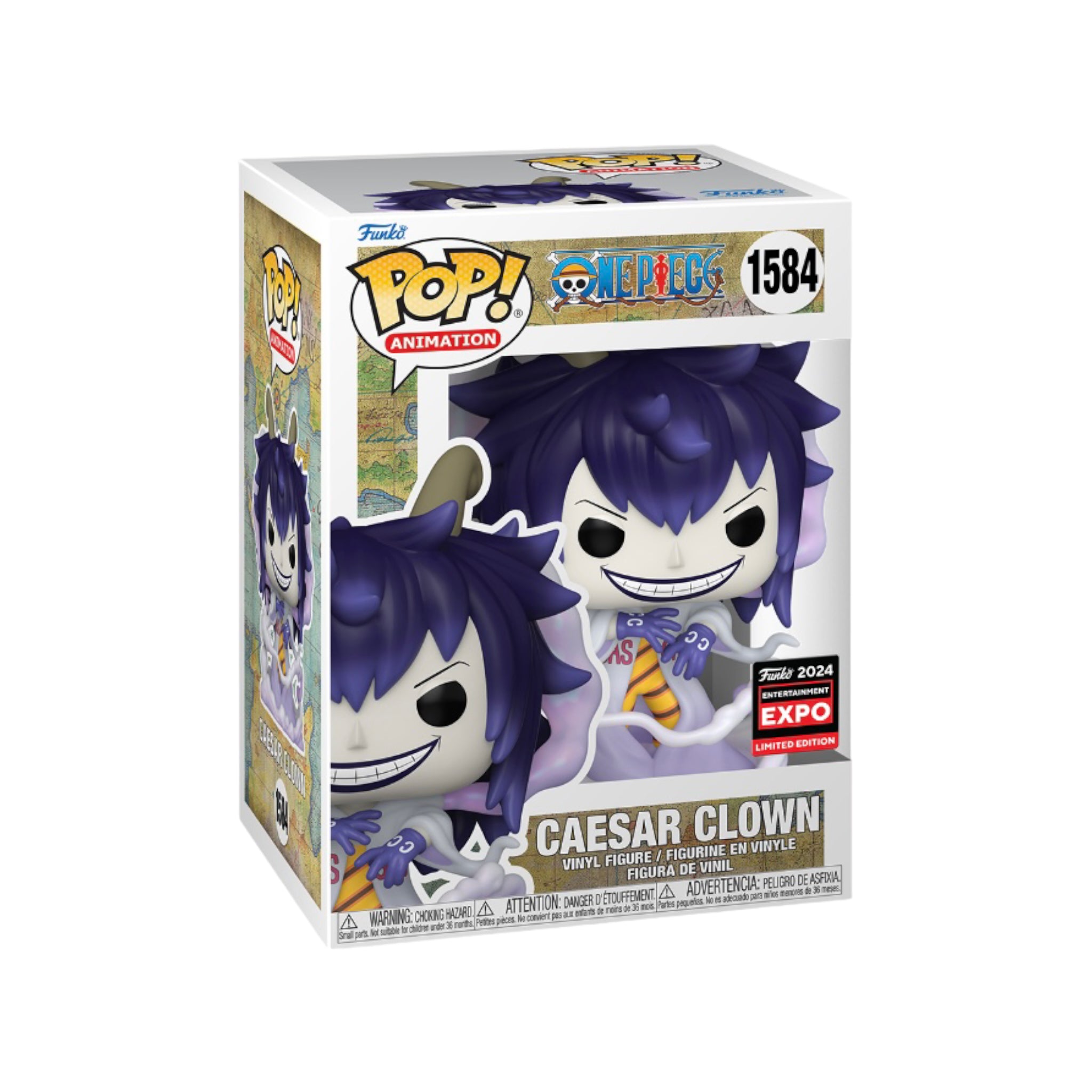 Caesar Clown #1584 Funko Pop! - One Piece - C2E2 2024 Shared Exclusive