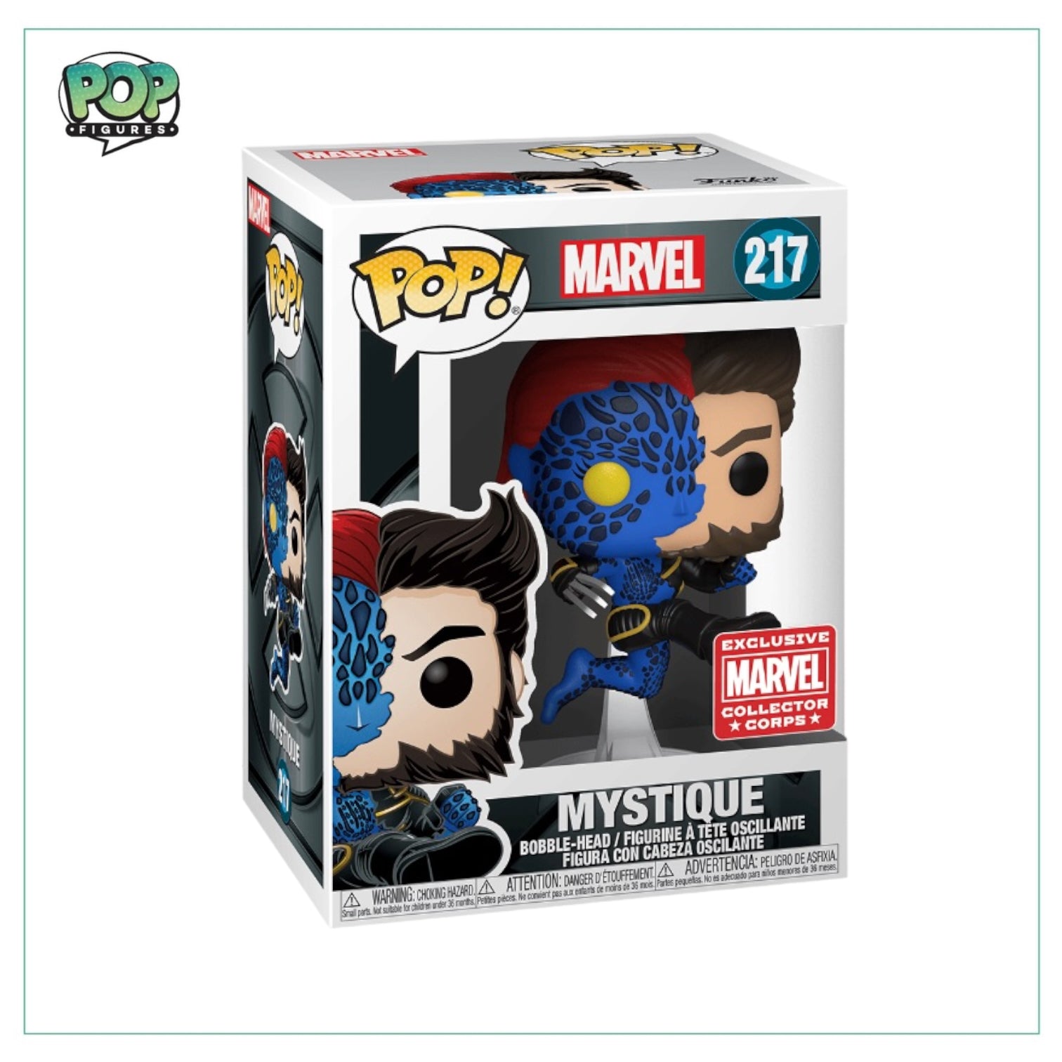 Mystique #217 Funko Pop! - Marvel X-Men - Marvel Collector Corps Exclusive