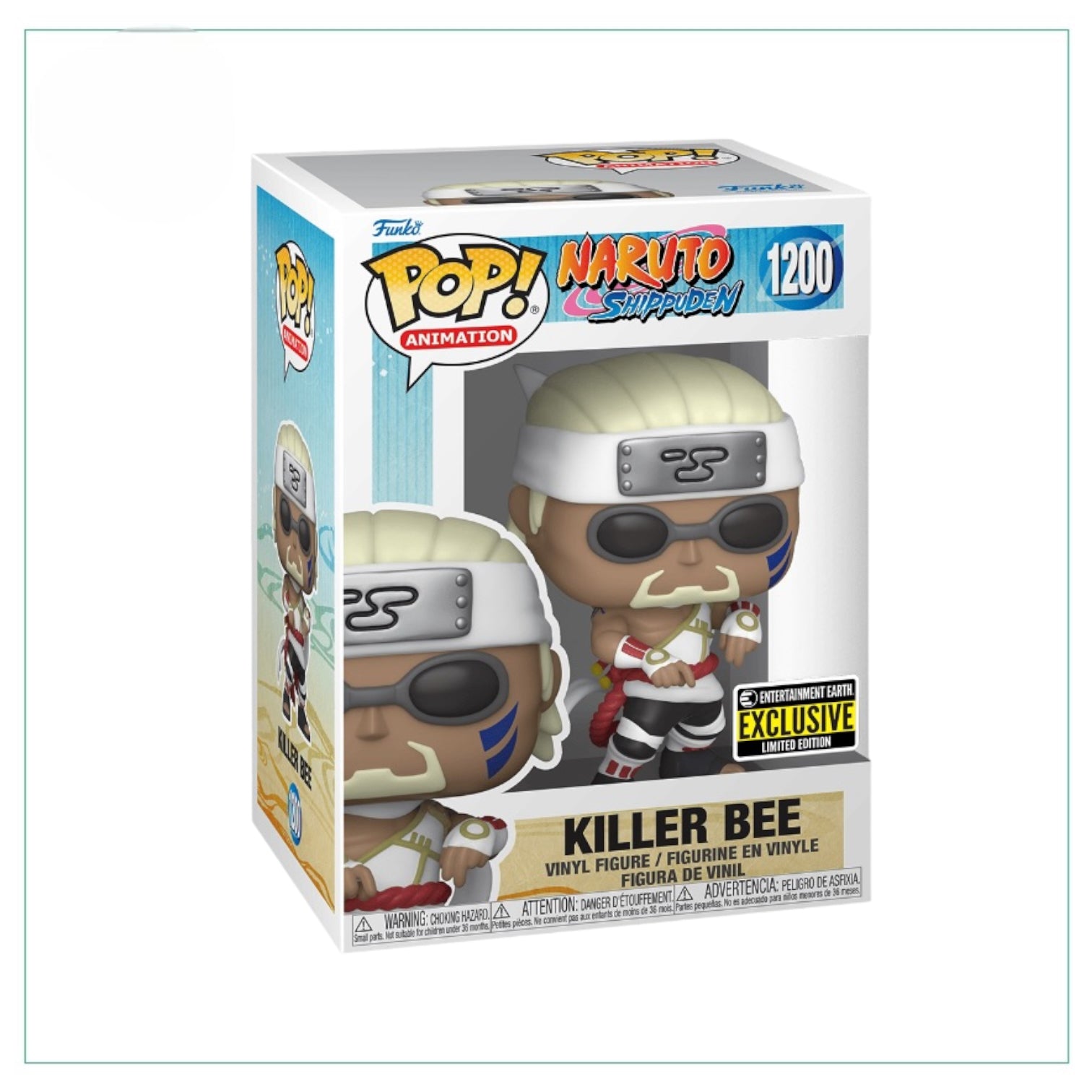 Killer Bee #1200 Funko Pop! - Naruto Shippuden - Entertainment Earth Exclusive