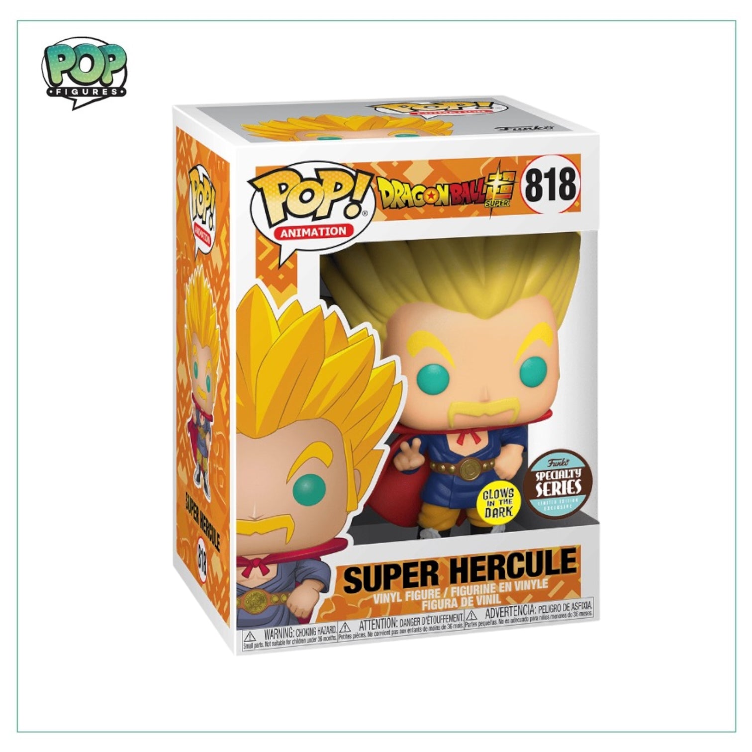 Super Hercule #818 Funko Pop! - Dragon Ball Z - Glow In The Dark - Special Series Exclusive