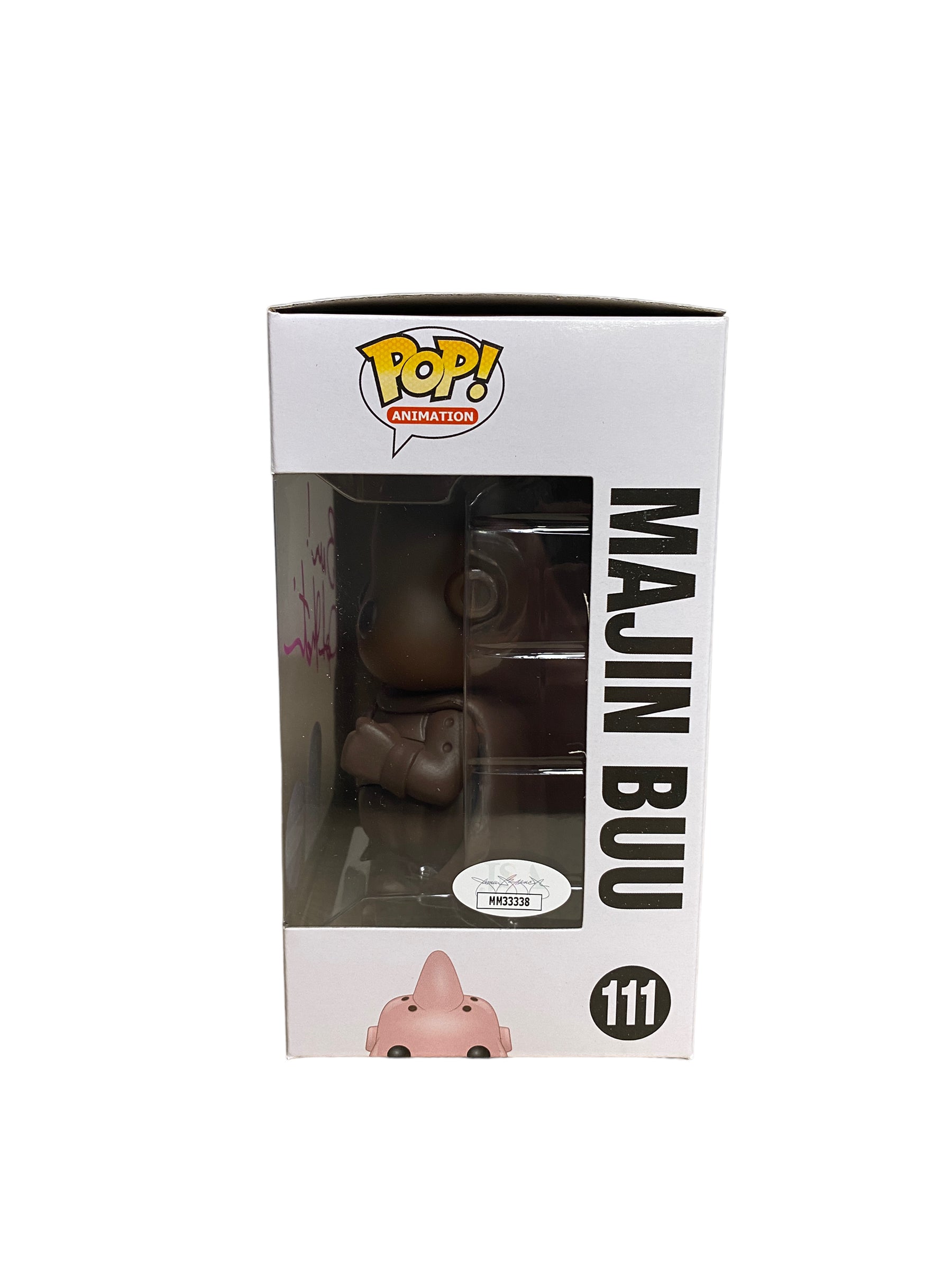 Josh Martin Signed Majin Buu #111 (Chocolate) Funko Pop! - Dragon Ball Z - 7 Bucks a Pop Signature Series 2020 Exclusive LE95 Pcs - JSA Authentication - Condition 8.5/10