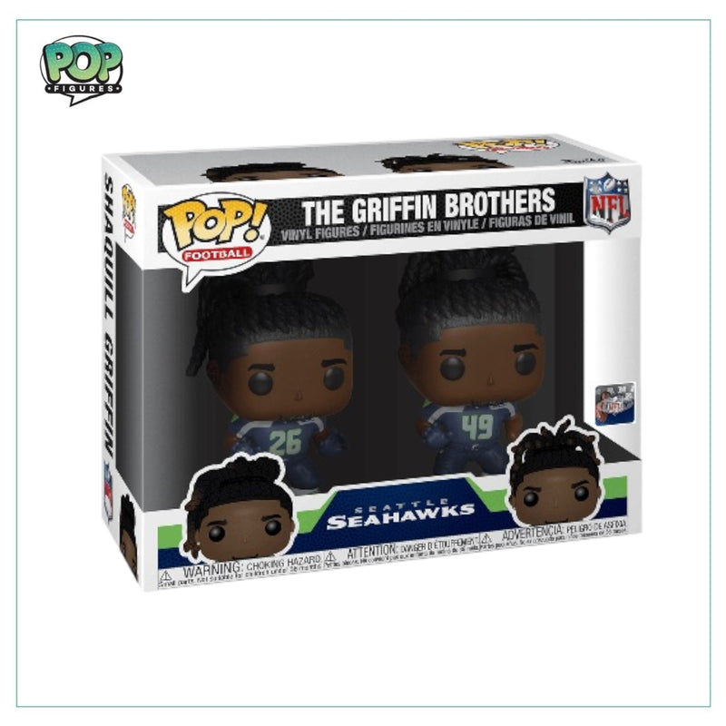 The Griffin Brothers 2 Pack Funko Pop! Football NFL Seattle