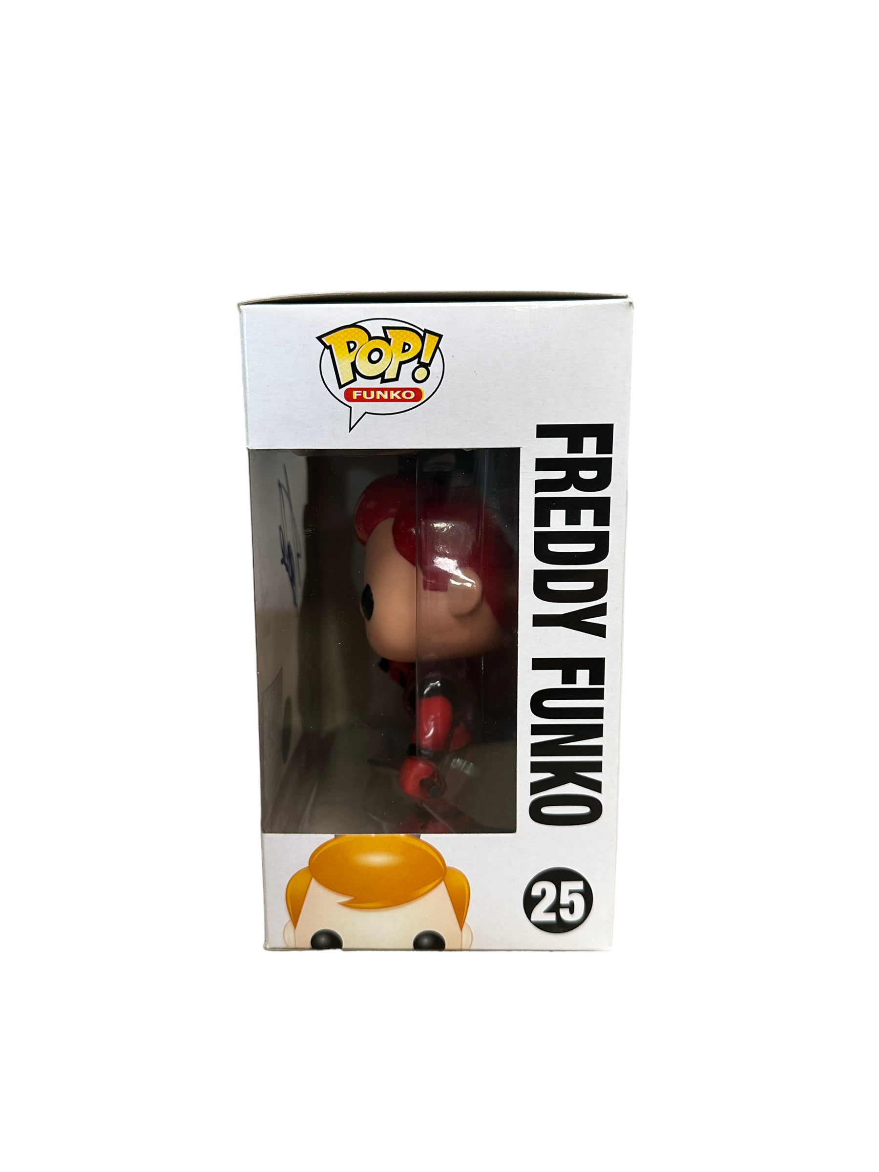 Stan Lee Signed Freddy Funko as Deadpool #25 Funko Pop! - SDCC 2014 Exclusive LE300 Pcs - Condition 7.5/10 - Excelsior Approved COA