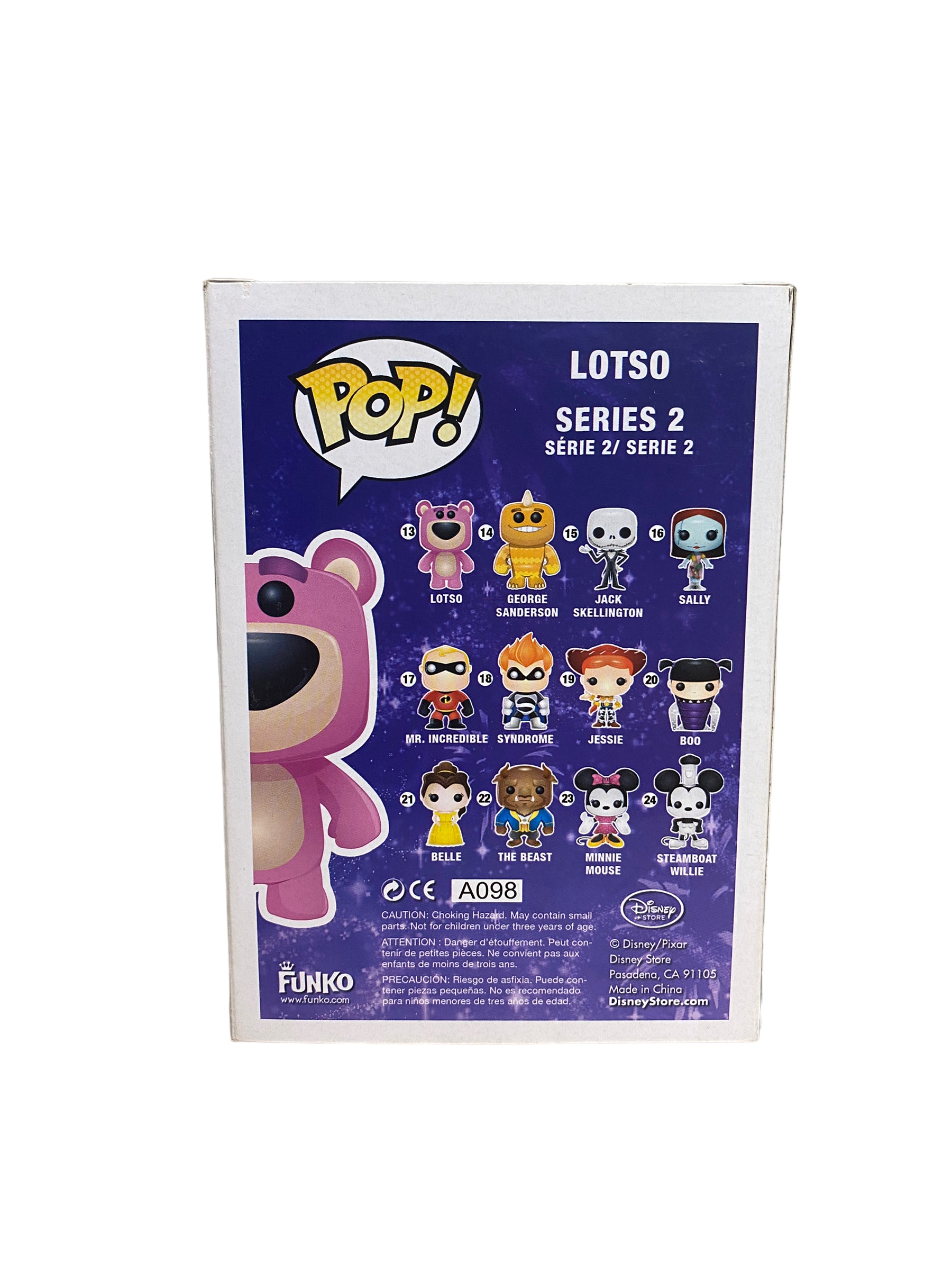 Lotso #13 (Flocked) Funko Pop! - Disney Series 2 - D23 2011 Exclusive LE480 Pcs - Condition 7/10