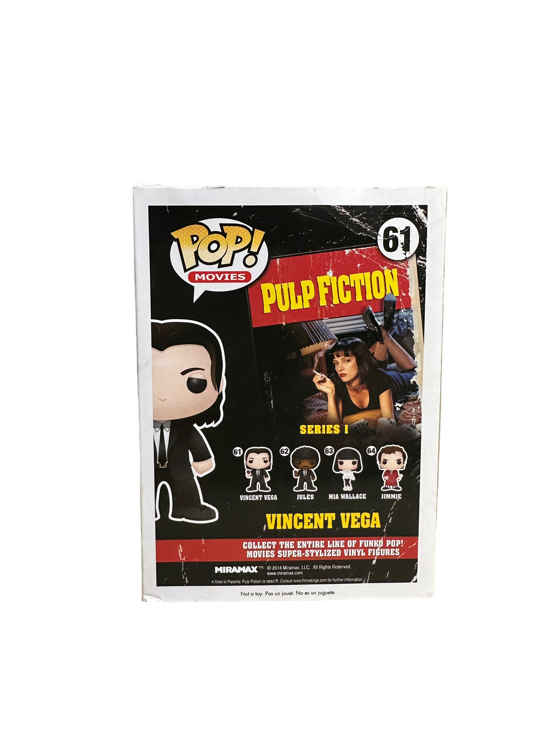 Vincent Vega #61 (Bloody) Funko Pop! - Pulp Fiction - SDCC 2014 Exclusive LE1000 Pcs - Condition 6.5/10