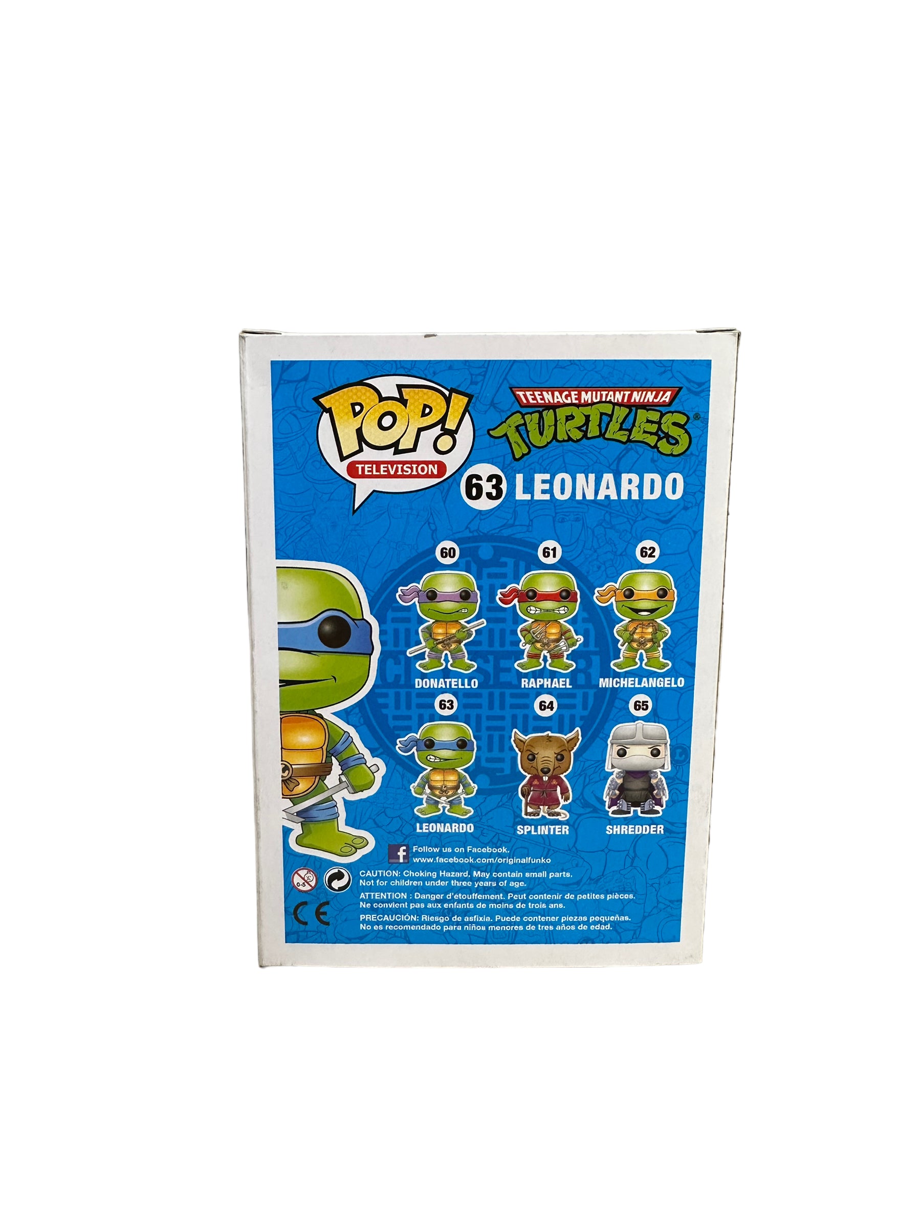 Leonardo #63 (Metallic) Funko Pop! - Teenage Mutant Ninja Turtles - SDCC  2013 Exclusive LE1008 Pcs - Condition 9/10