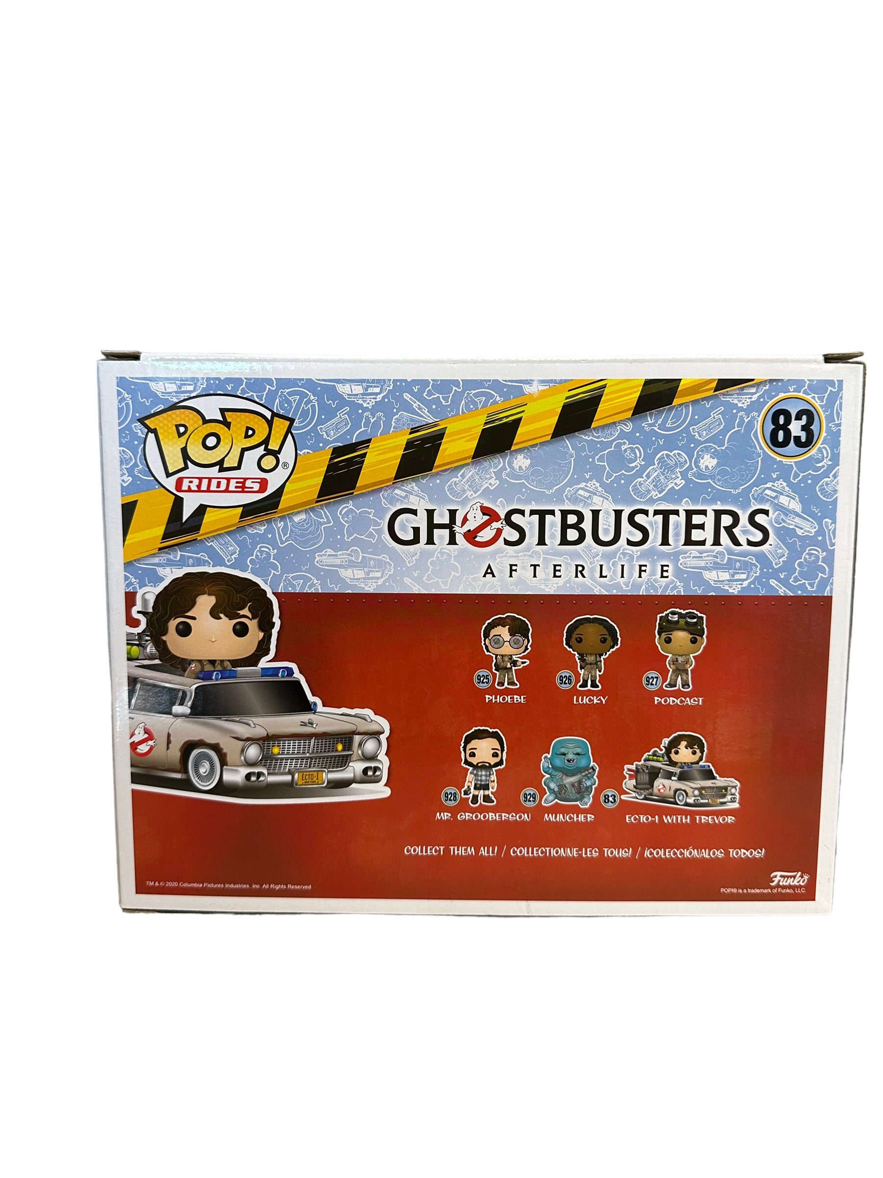 Ecto-1 with Trevor #83 Funko Pop Ride! - Ghostbusters Afterlife - 2020 Pop!  - Condition 8.5/10
