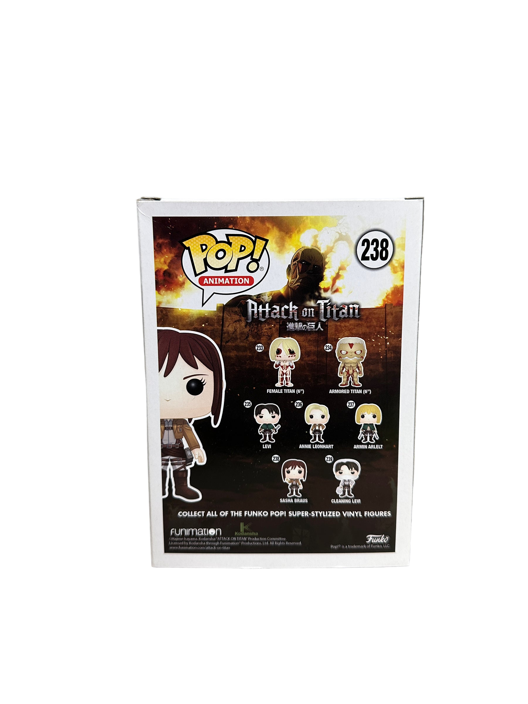 Sasha Braus #238 Funko Pop! - Attack on Titan - 2017 Pop! - Exclusive - Condition 8.5/10