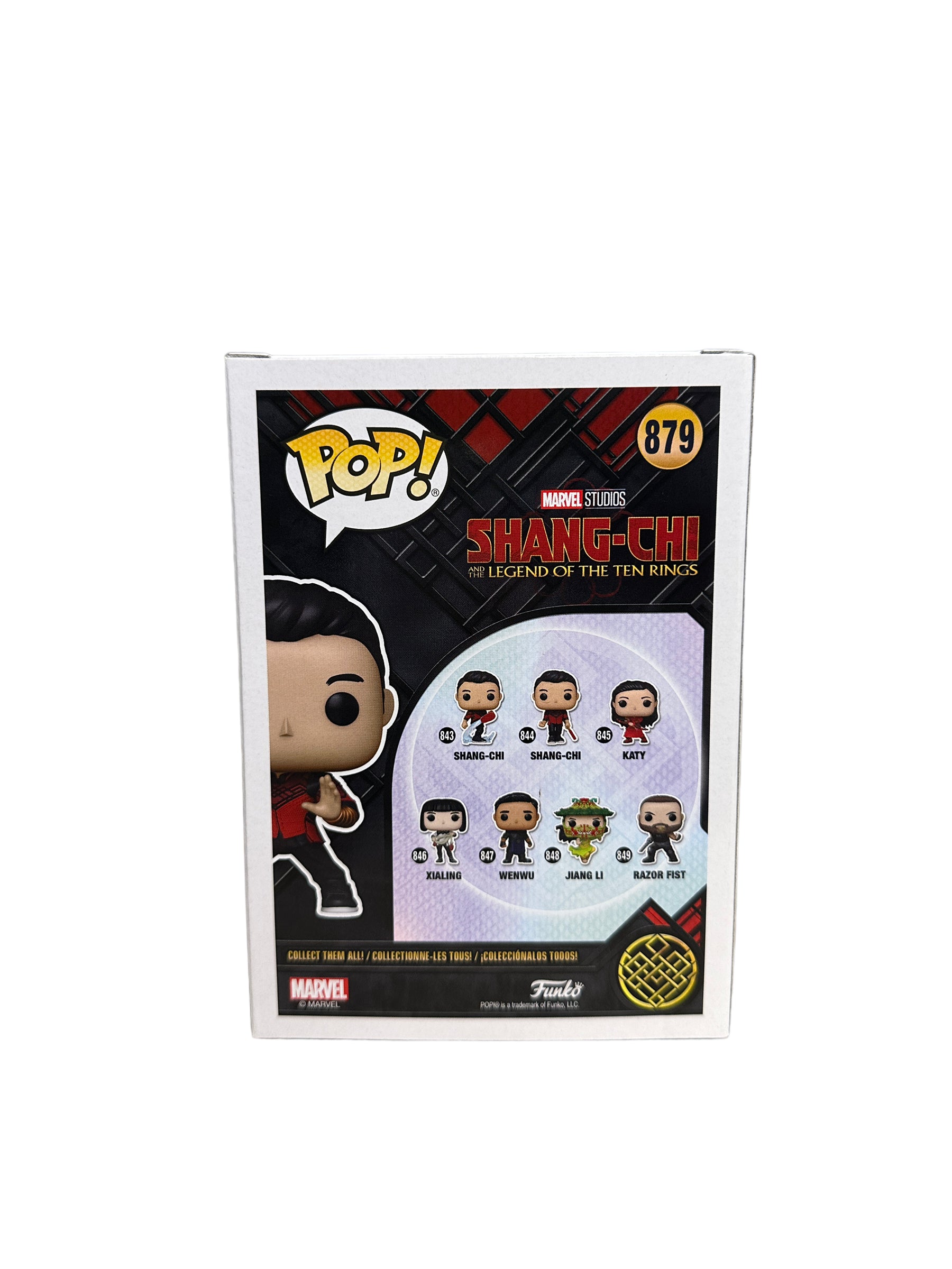 Shang-Chi #879 (w/ Rings) Funko Pop! - Shang-Chi and the Legend of the Ten Rings - Marvel Collector Corps Exclusive - Condition 8.75/10