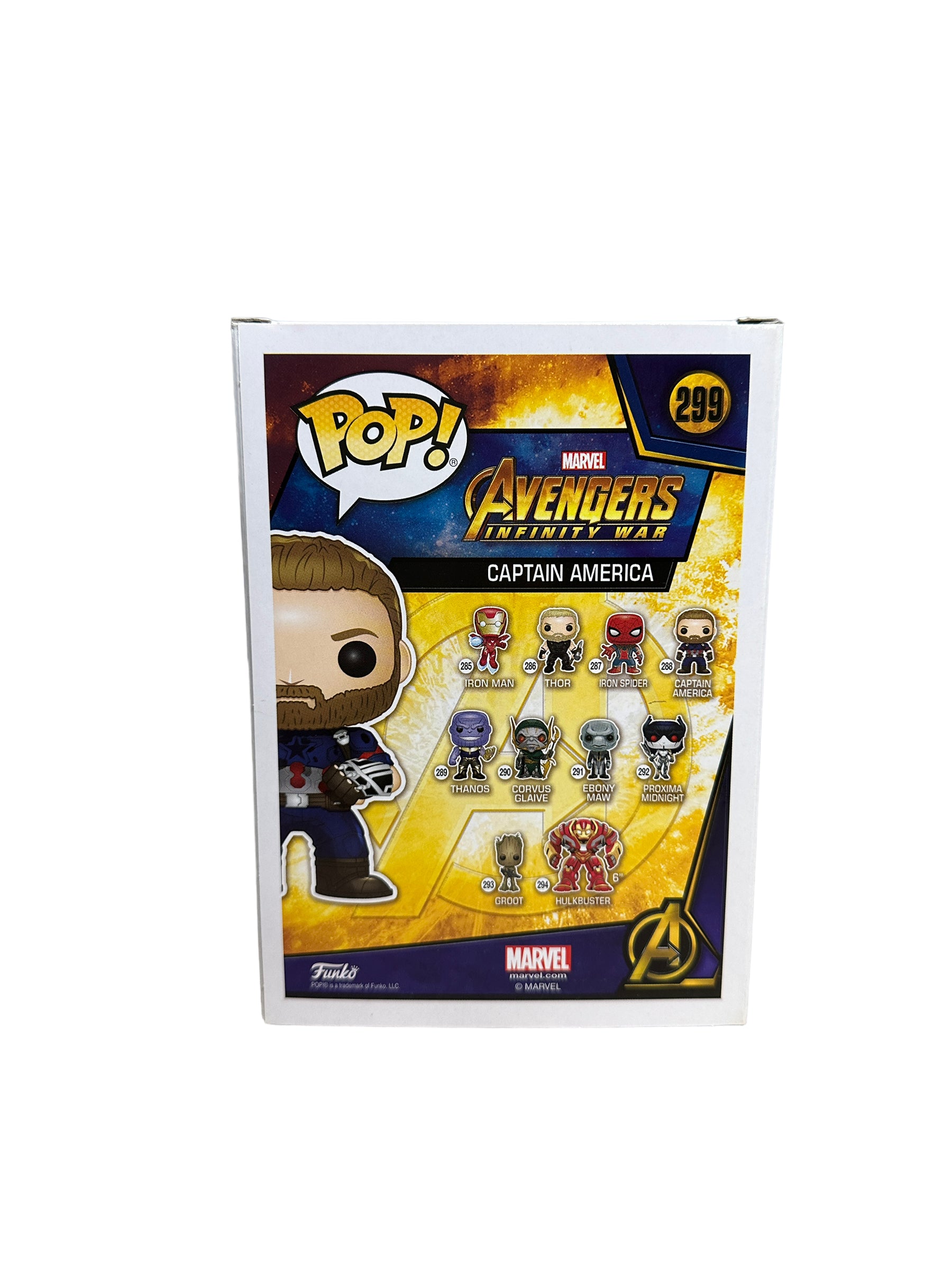 Funko pop captain america 2024 infinity war walmart exclusive