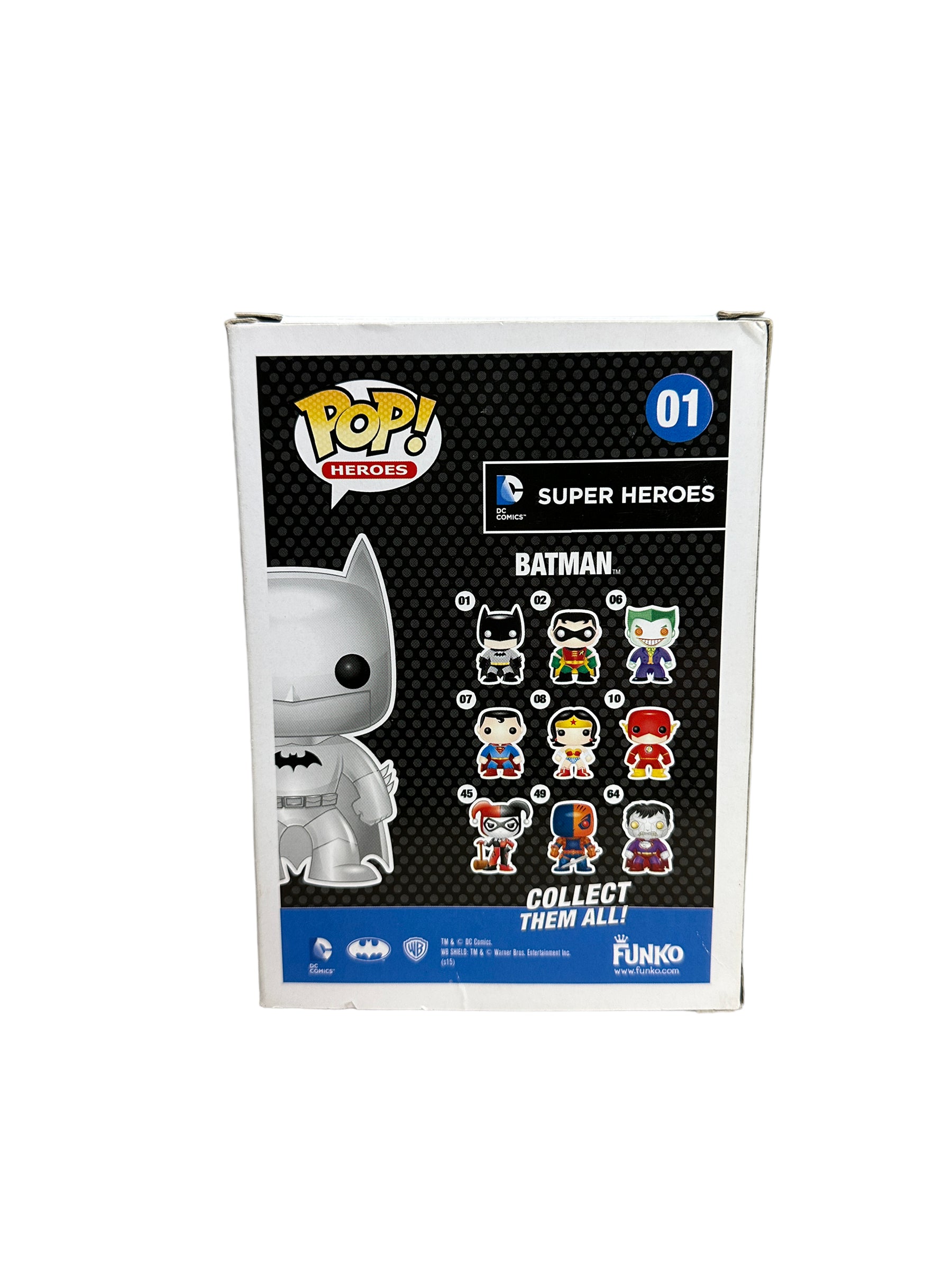 Batman #01 (Silver) Funko Pop! - DC Super Heroes - Hot Topic Employees Exclusive LE108 Pcs - Condition 6/10