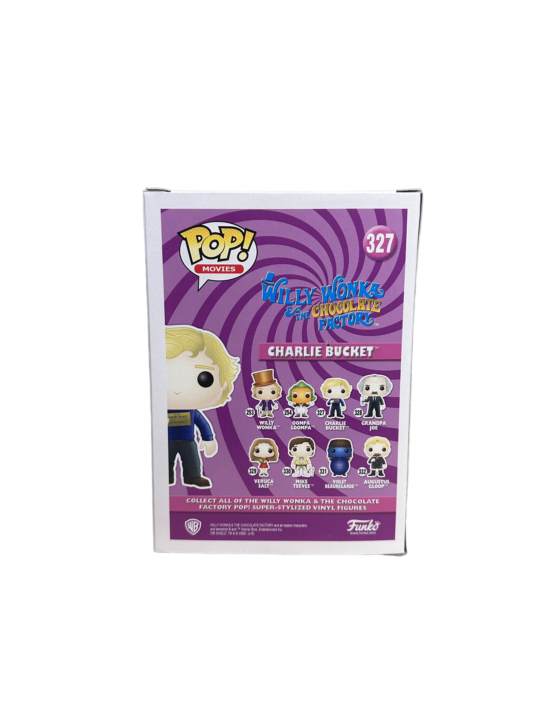 Charlie Bucket #327 Funko Pop! - Willy Wonka & The Chocolate Factory - 2016 Pop! - Condition 8.75/10