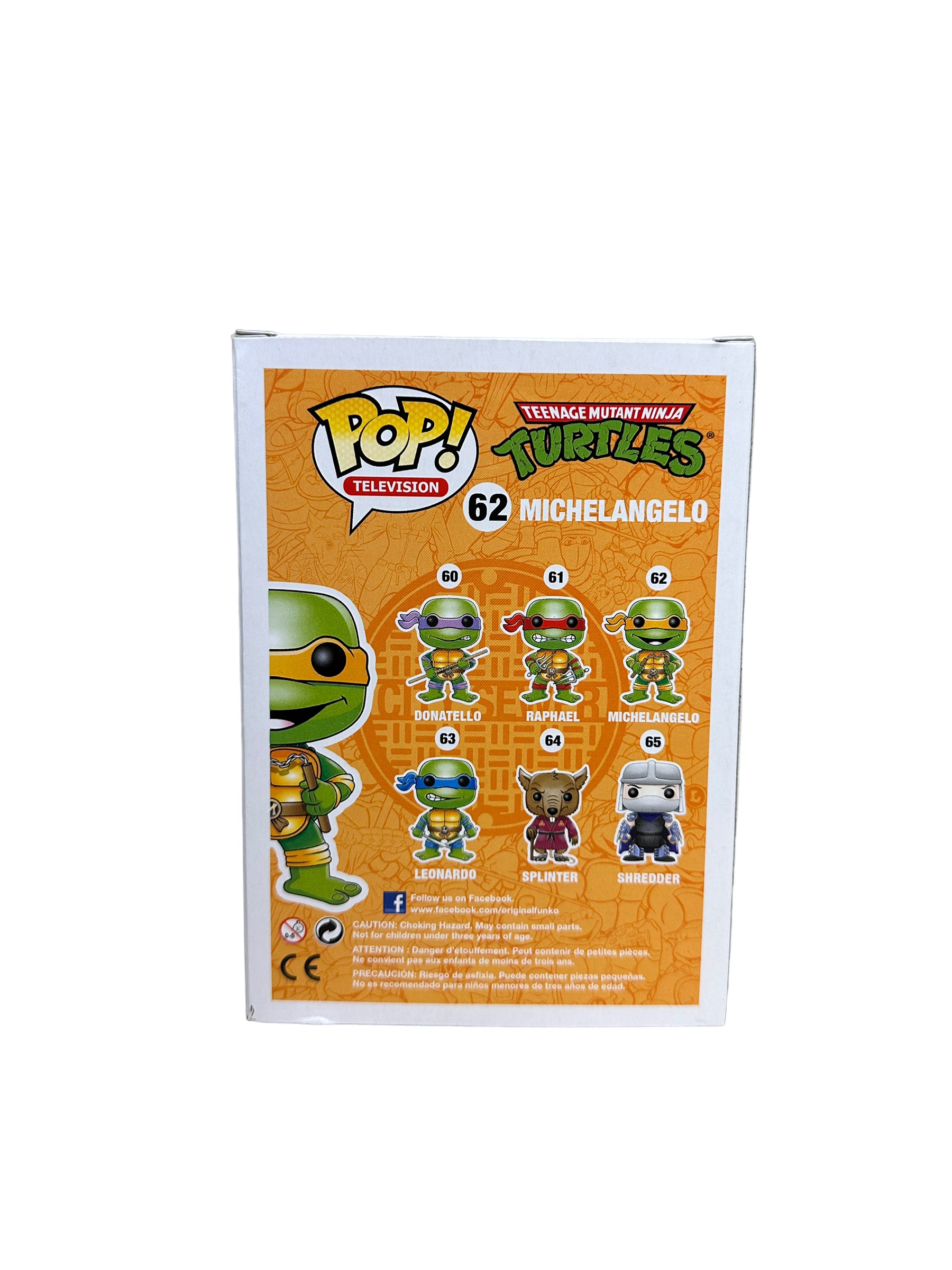 Michelangelo #62 (Grayscale Metallic) Funko Pop! - Teenage Mutant Ninja Turtles - Coast City Styles Exclusive LE500 Pcs - Condition 8.75/10