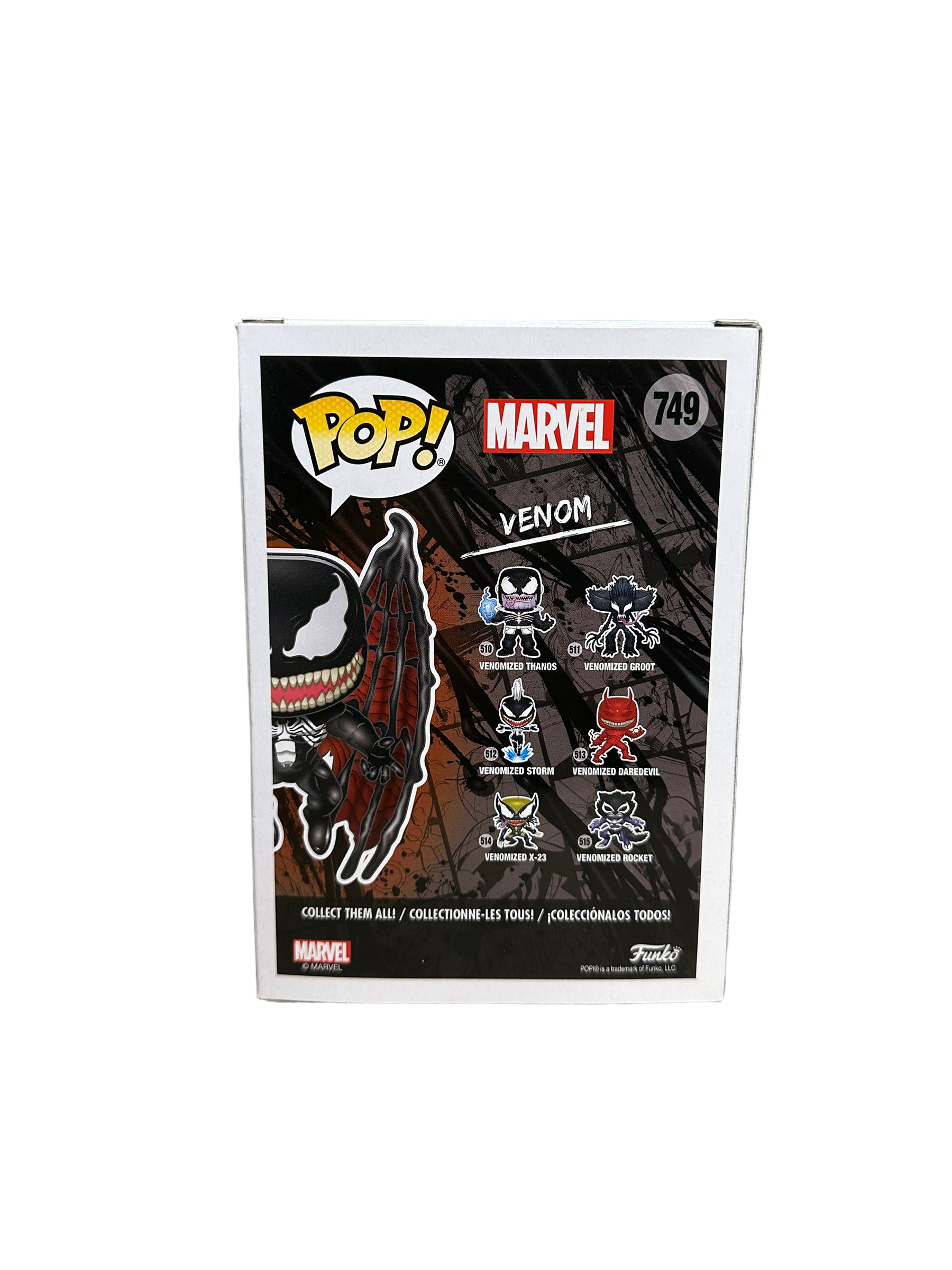 Venom #749 (Glow Chase) Funko Pop! - Venom - Pop In A Box Exclusive - Condition 8.5/10