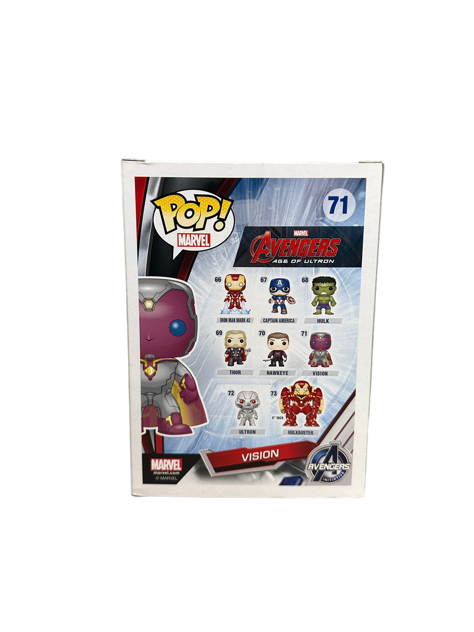 Vision #71 (Translucent) Funko Pop! - Avengers Age of Ultron - Asia Convention 2015 Exclusive - Condition 7/10