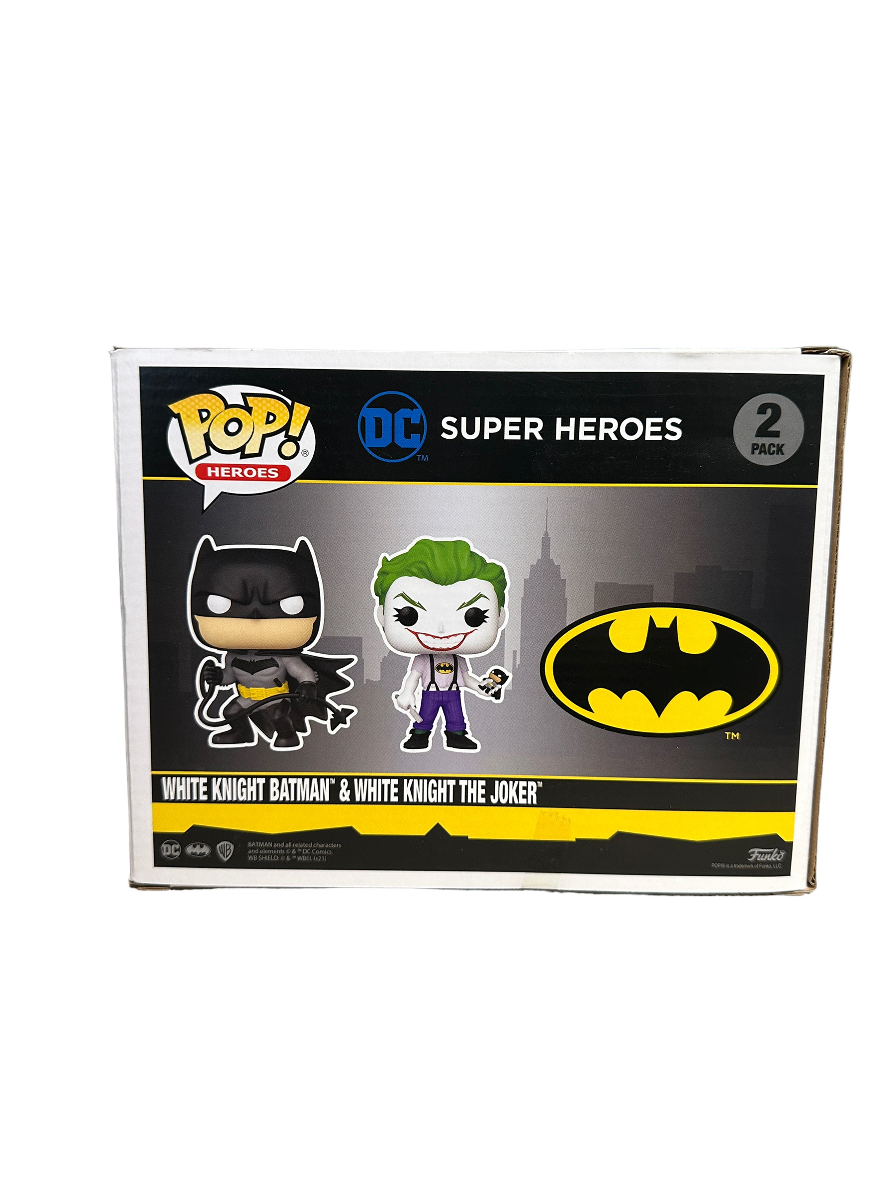 White Knight Batman & White Knight The Joker 2 Pack Funko Pop! - DC Super Heroes - PX Previews / SDCC 2021 Exclusive LE30000 Pcs - Condition 9/10