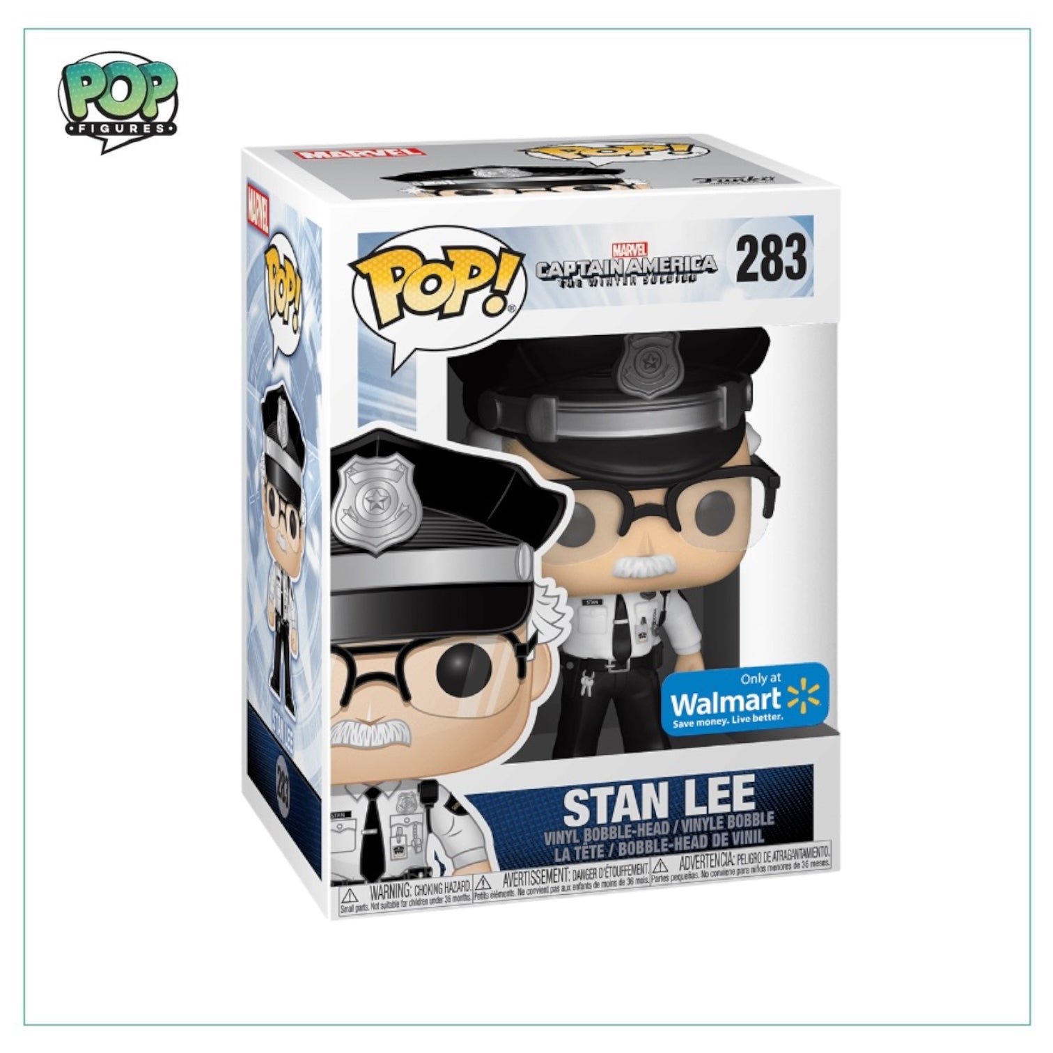 Stan Lee #283 Funko pop! - Captain America The Winter Soldier - 2019 Pop