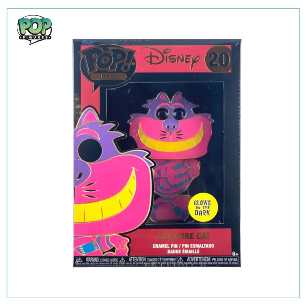 Alice in Wonderland Cheshire Cat GITD Large Enamel Pop! Pin - Funko - –  FunkoBros