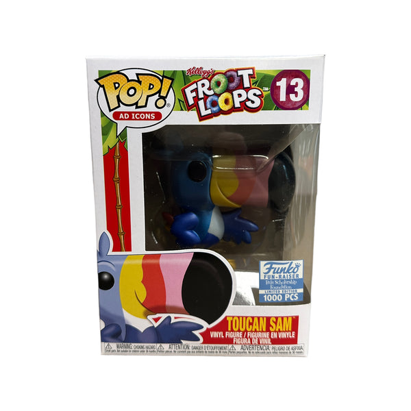 Toucan Sam 13 Metallic Funko Pop Froot Loops Funko Fundraiser Baja Scholarship Foundation Exclusive LE1000 Pcs Condition 8.75 10