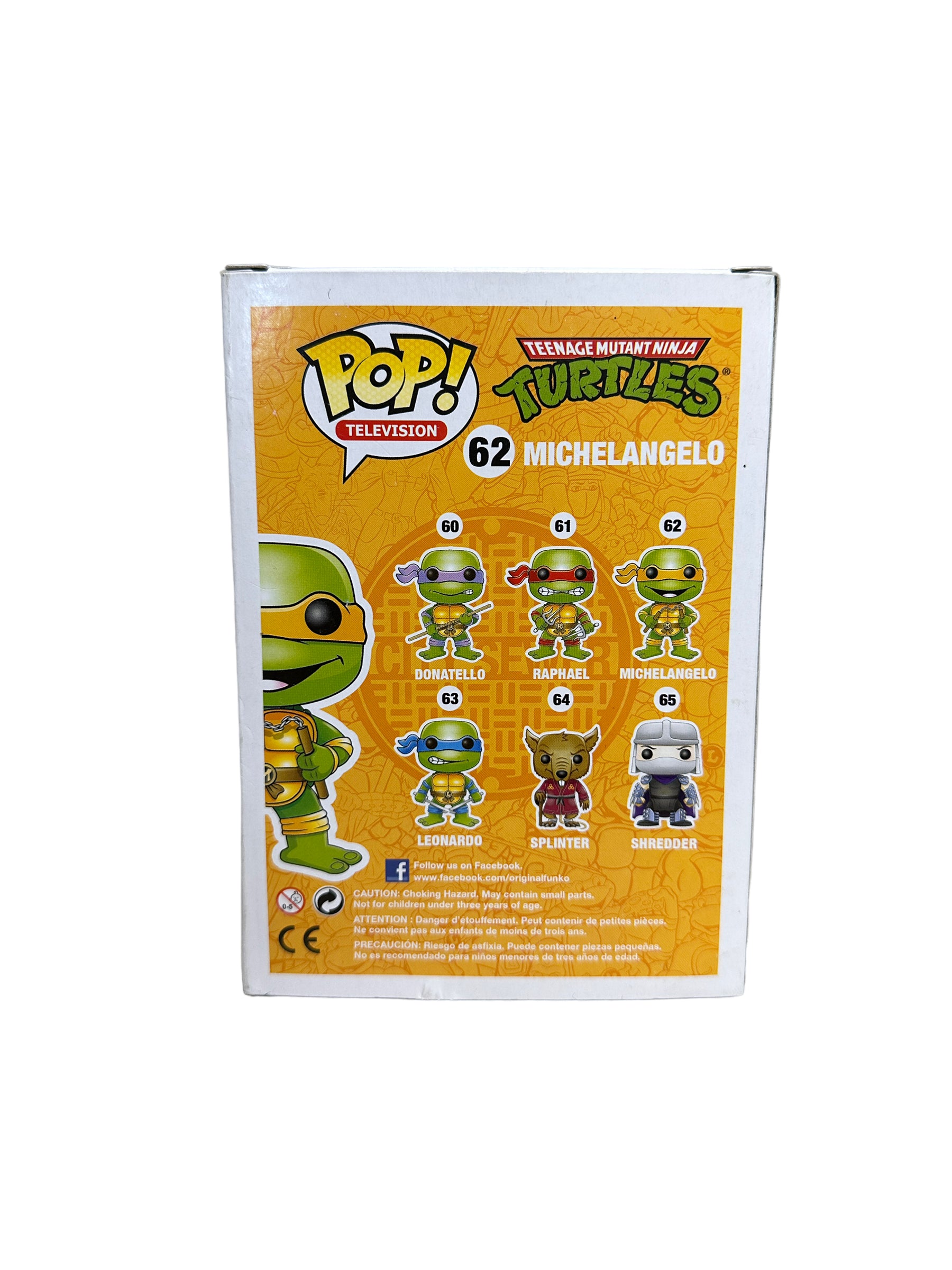 2013 Funko Pop! Lot 6 Teenage Mutant Ninja Turtles Donatello Leonardo Raphael top Michelangelo Master Splinter & Shredder 60 61 62 63 64 65 RARE