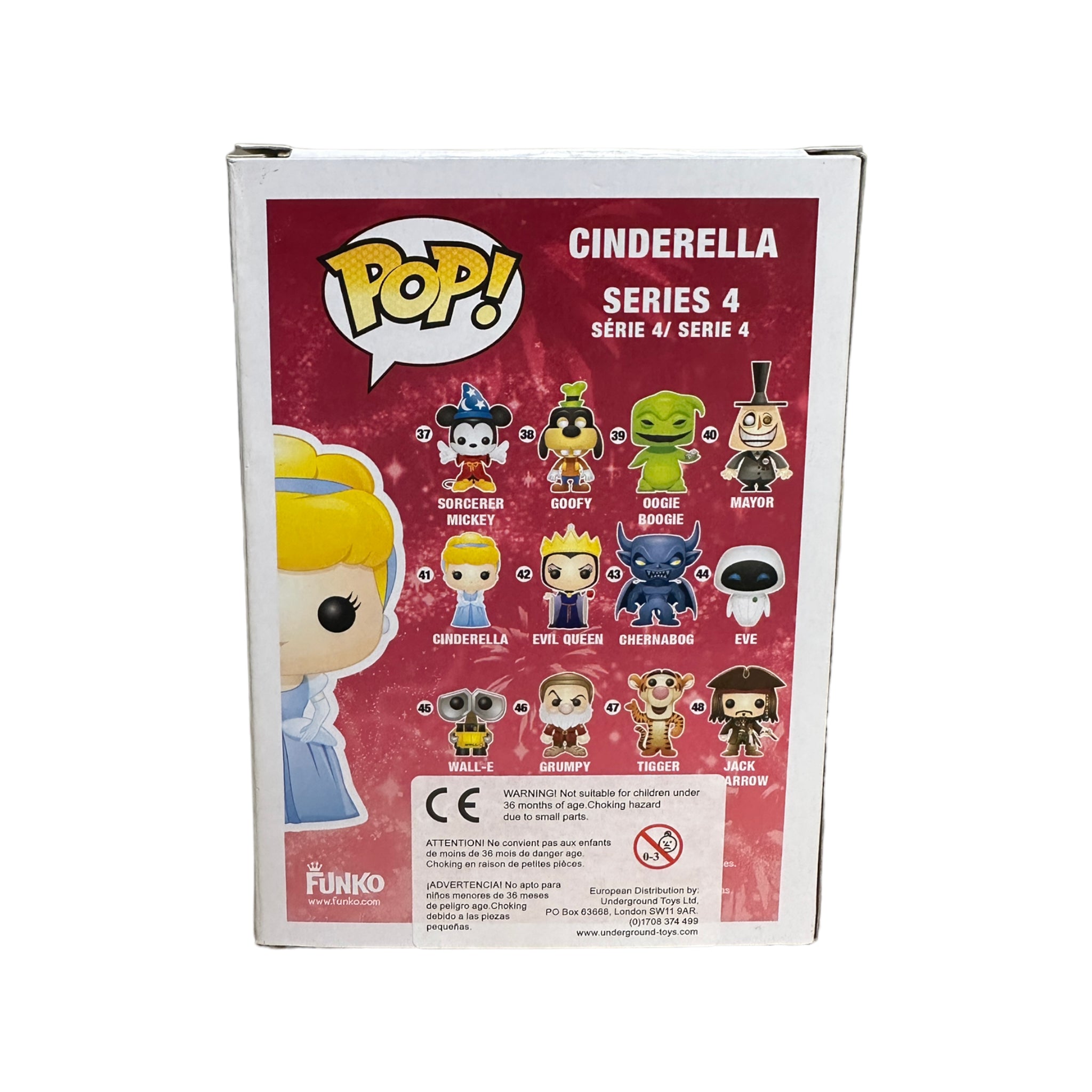 Cinderella #41 (Disney Store Logo) Funko Pop! - Disney Series 4 - 2014 Pop! - Condition 8.5/10