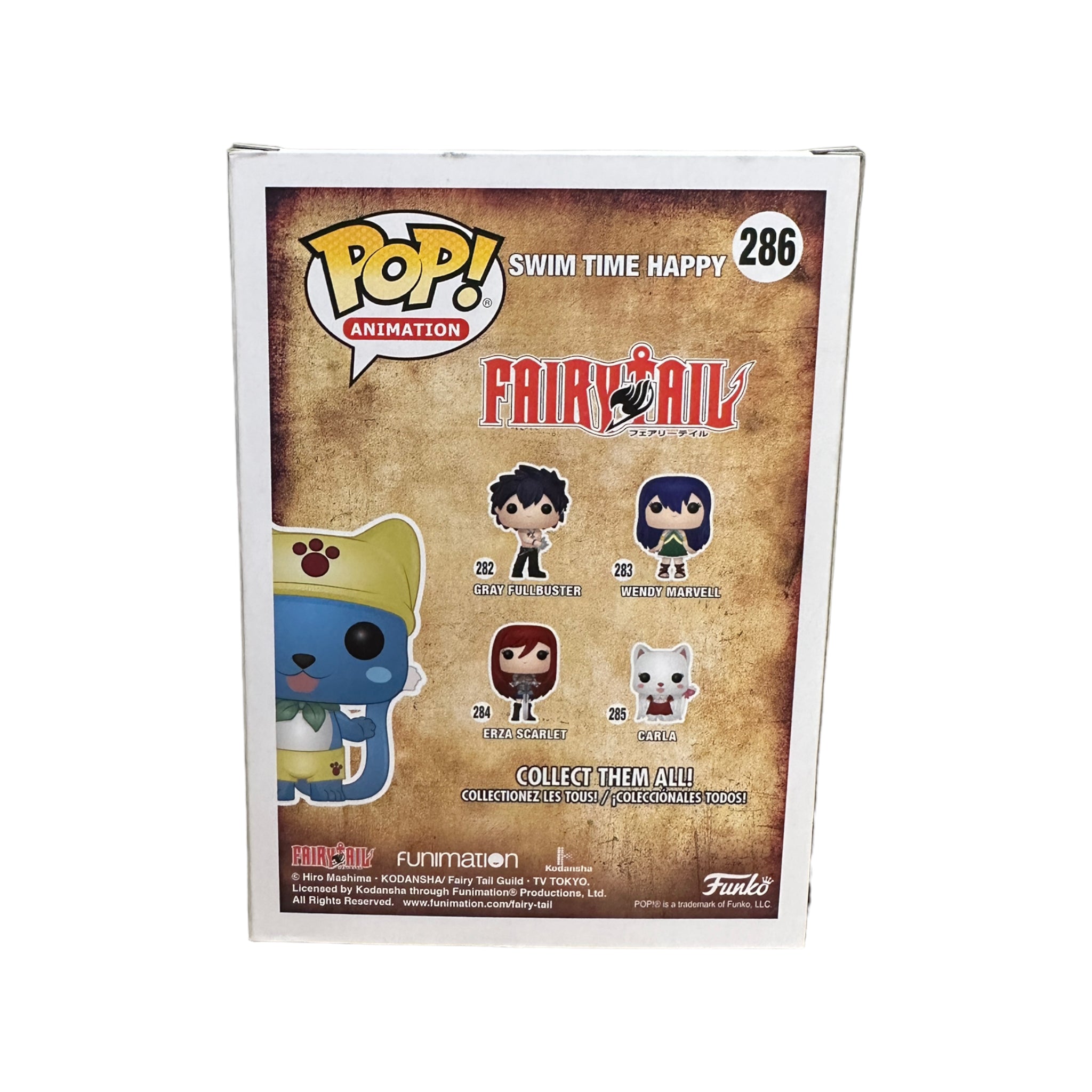 Swim Time Happy #286 Funko Pop! - Fairy Tail - Hot Topic Exclusive - Condition 8.5/10