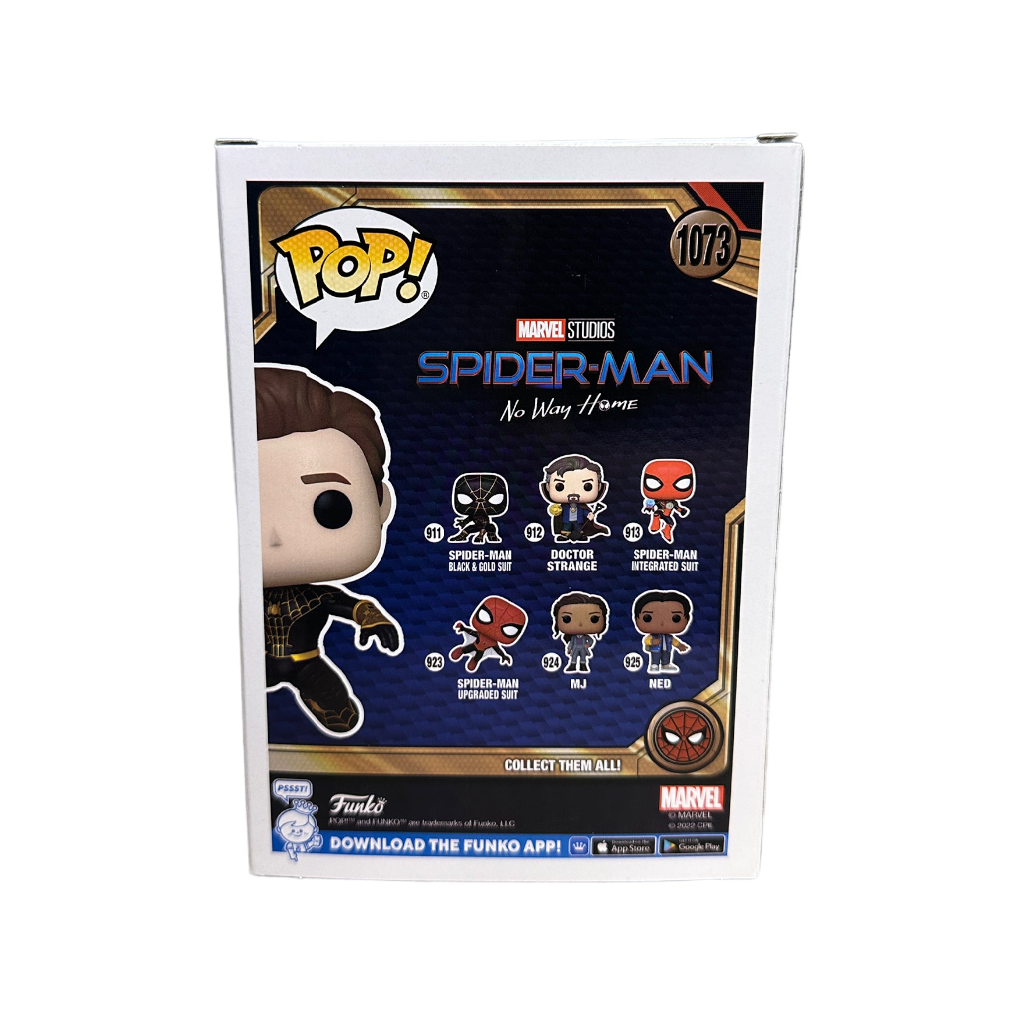 Spider-Man #1073 (Masked Glow Chase) Funko Pop! - Spider-Man: No Way Home - Special Edition - Condition 9/10