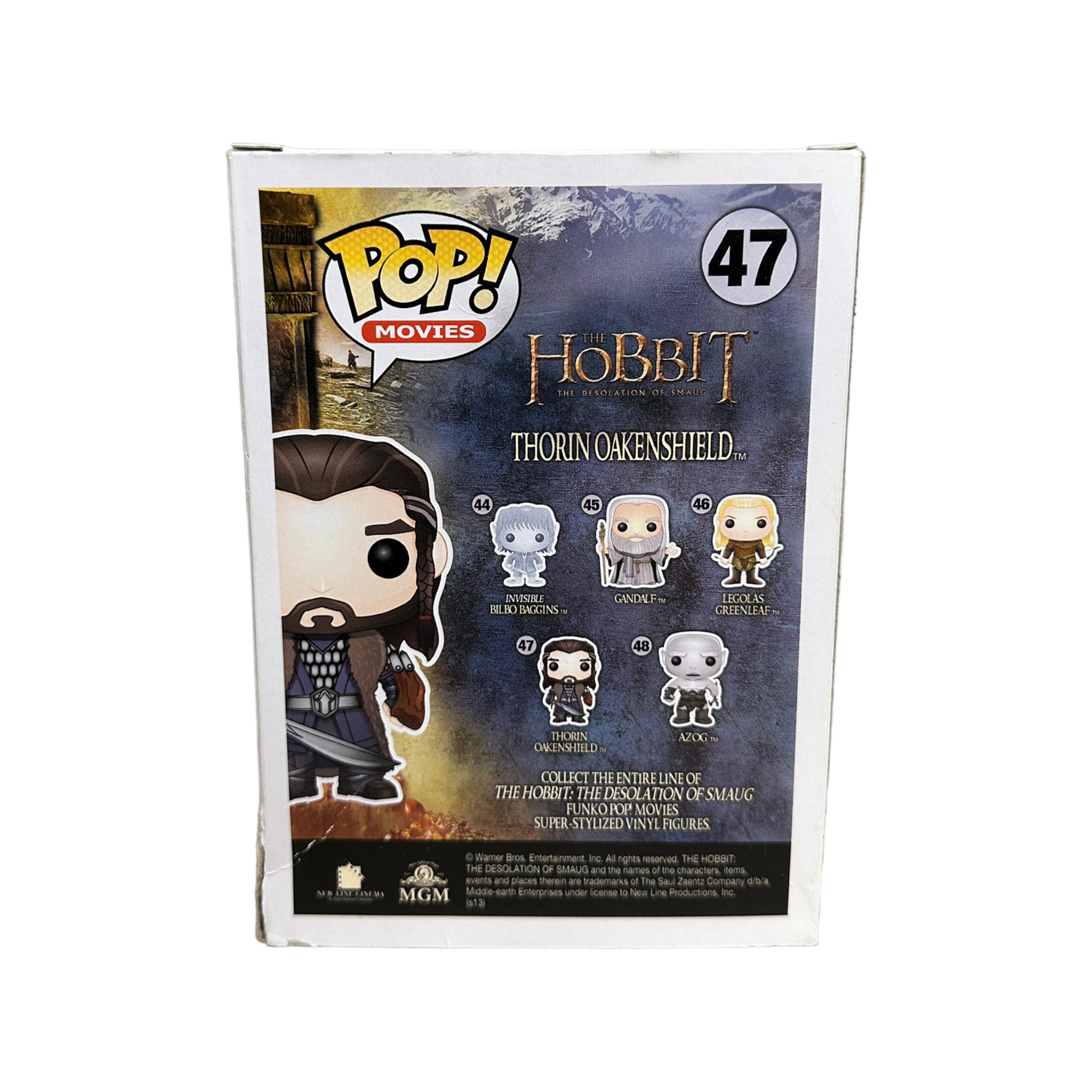 Thorin Oakenshield #47 Funko Pop! - The Hobbit: The Desolation of Smaug - 2013 Pop! - Condition 6/10