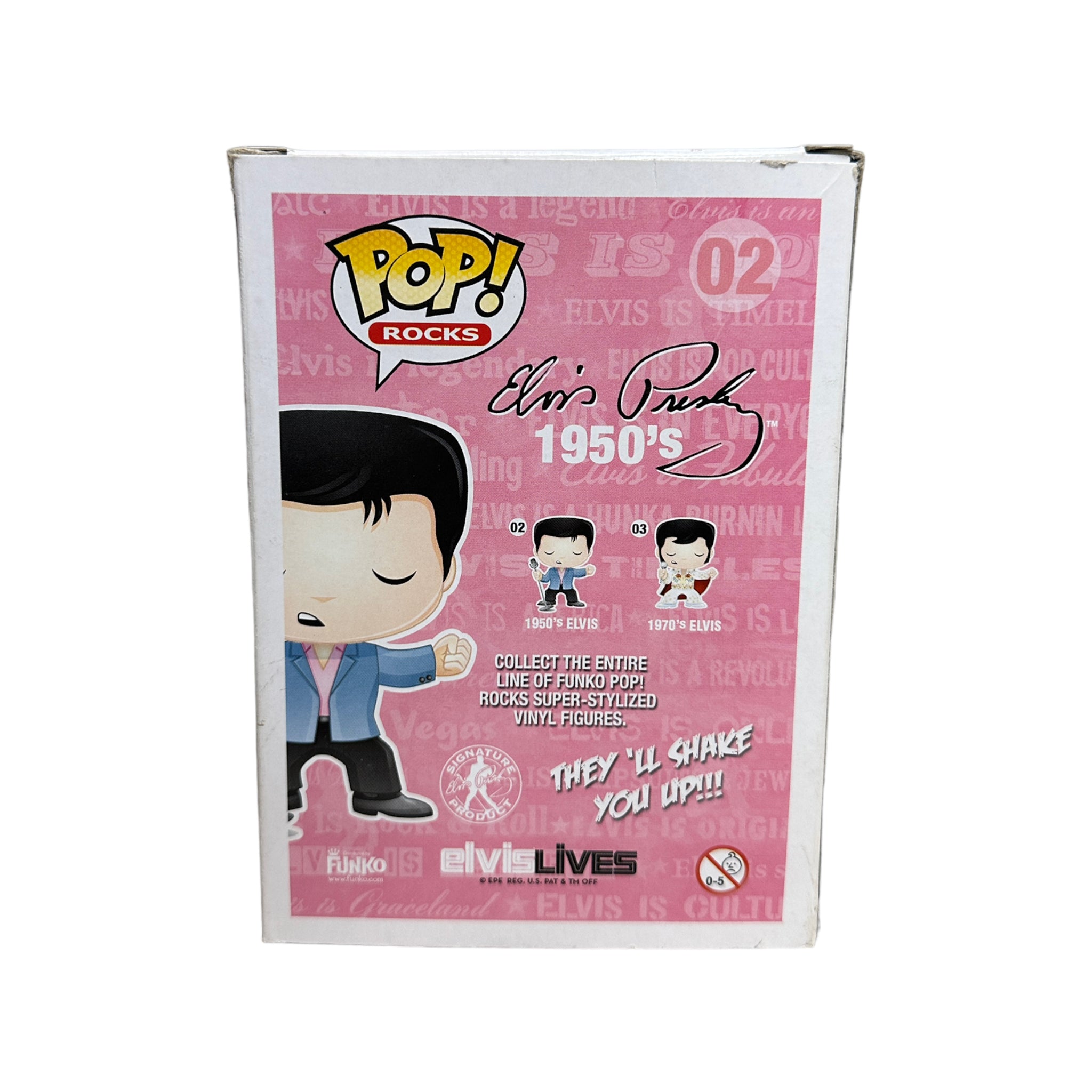 1950's Elvis #02 Funko Pop! - Rocks - 2011 Pop! - Condition 6.5/10