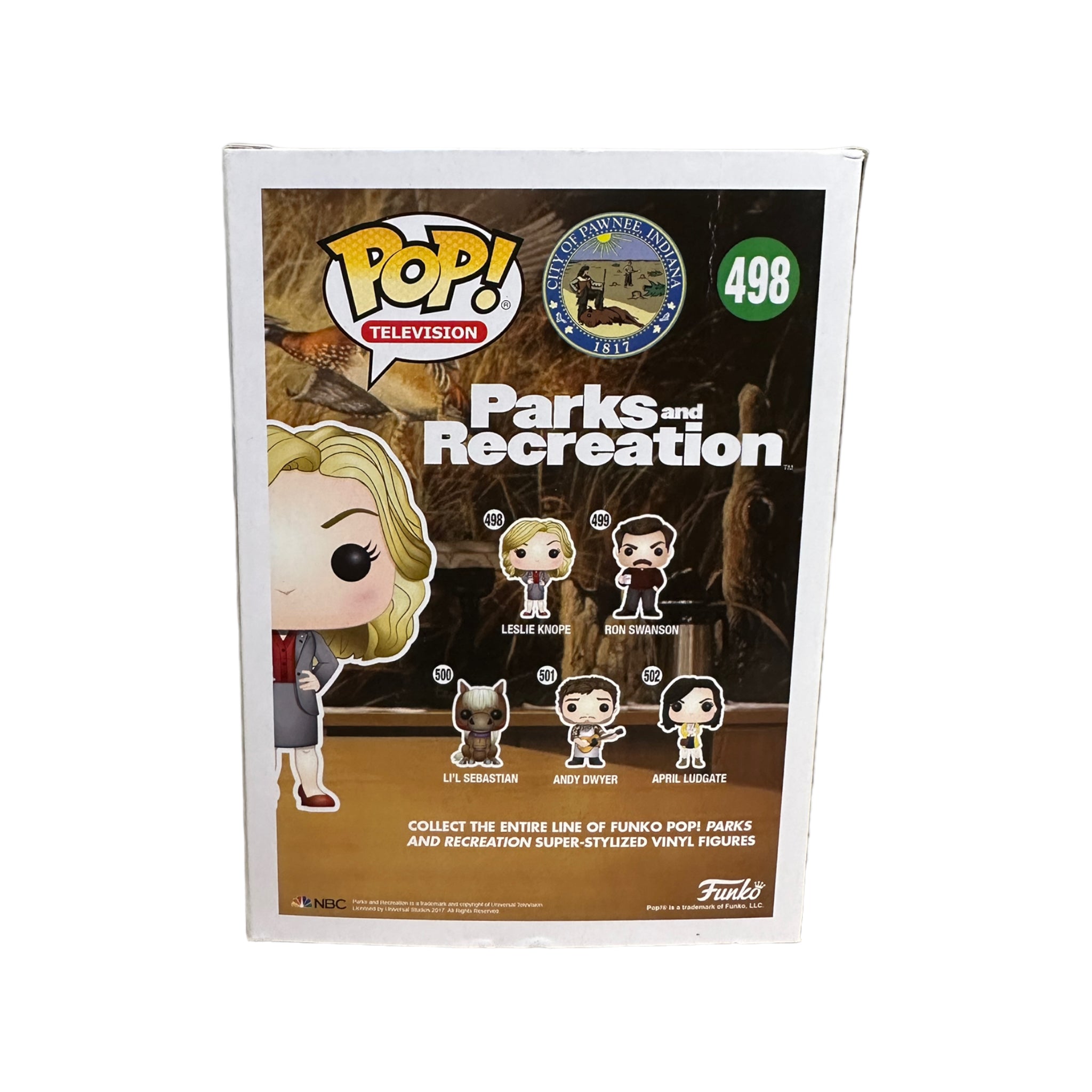 Leslie Knope #498 Funko Pop! - Parks and Recreation - 2017 Pop! - Condition 7.5/10