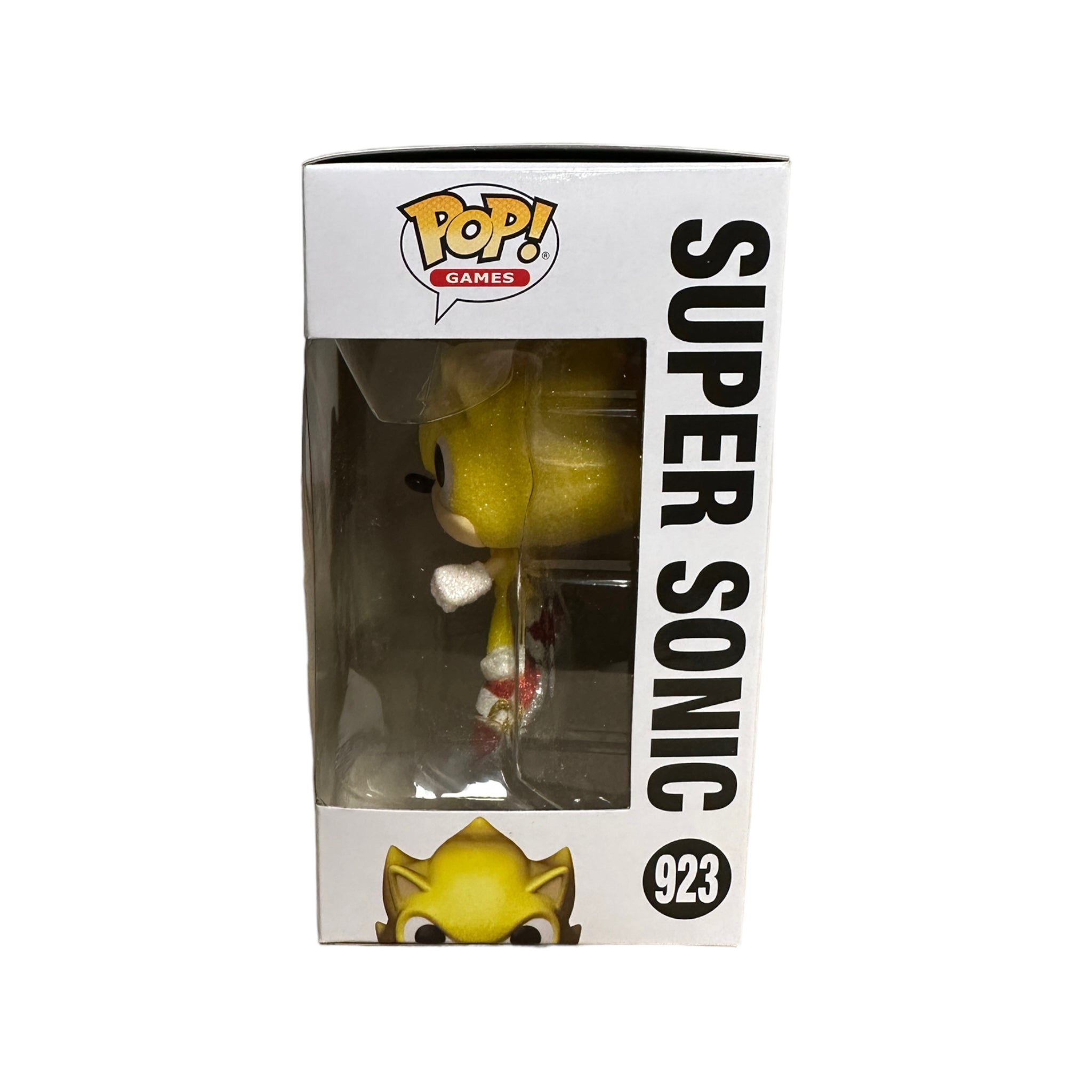 Super Sonic #923 (Glitter Action Pose Chase) Funko Pop! - Sonic The Hedgehog - AAA Anime Exclusive - Condition 8.5/10