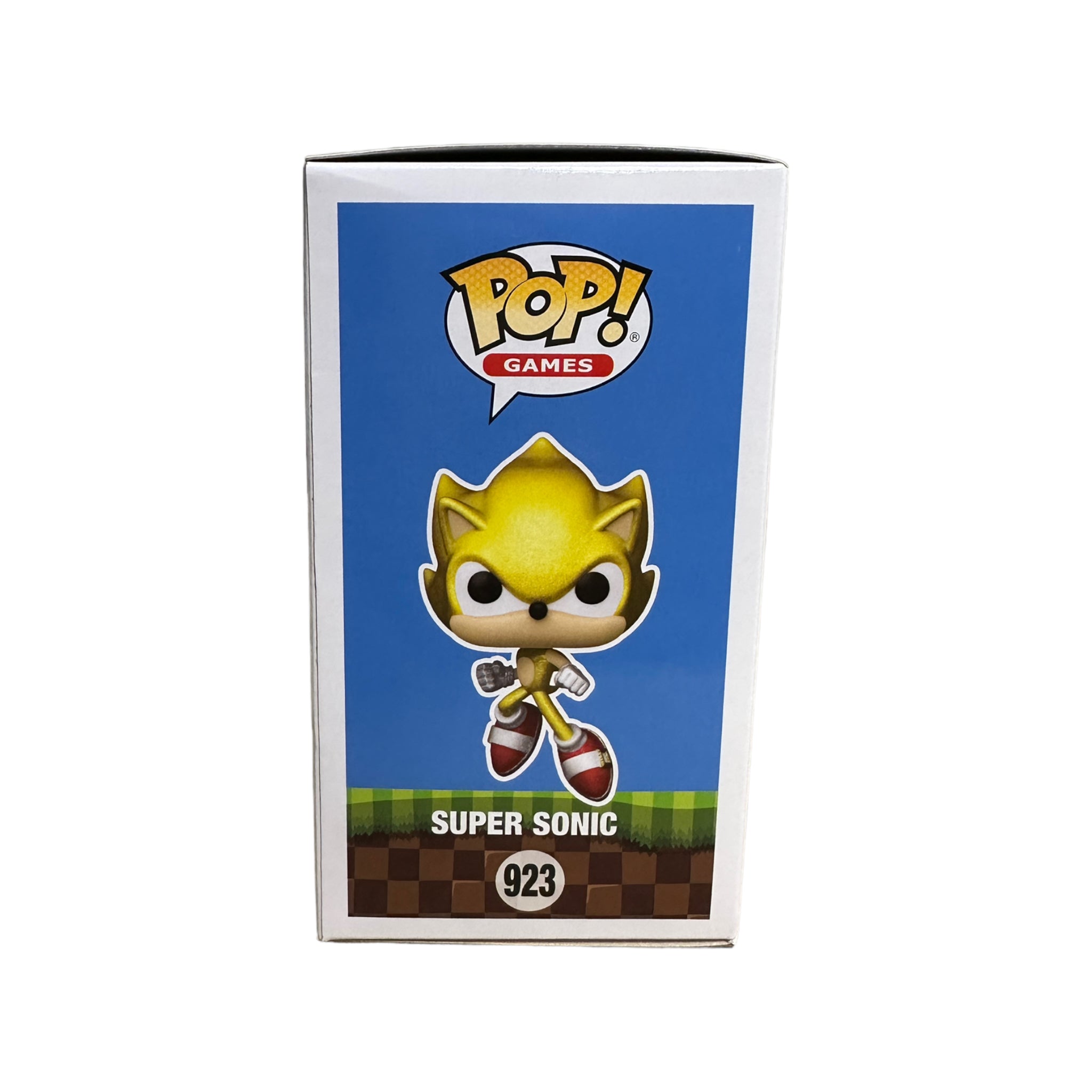 Super Sonic #923 (Glitter Action Pose Chase) Funko Pop! - Sonic The Hedgehog - AAA Anime Exclusive - Condition 8.5/10