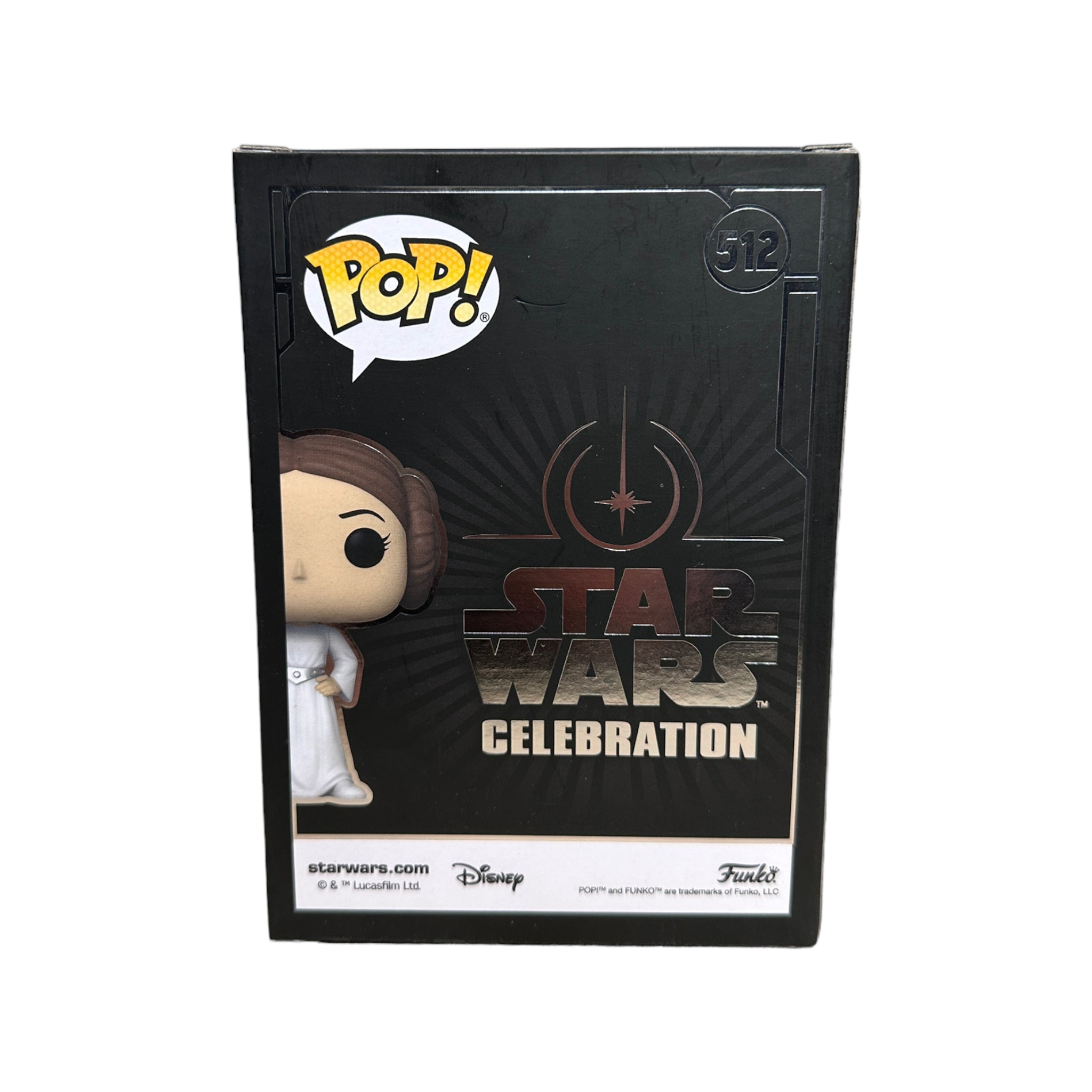 Princess Leia #512 Funko Pop! - Star Wars - Galactic Convention 2022 Exclusive - Condition 8.75/10