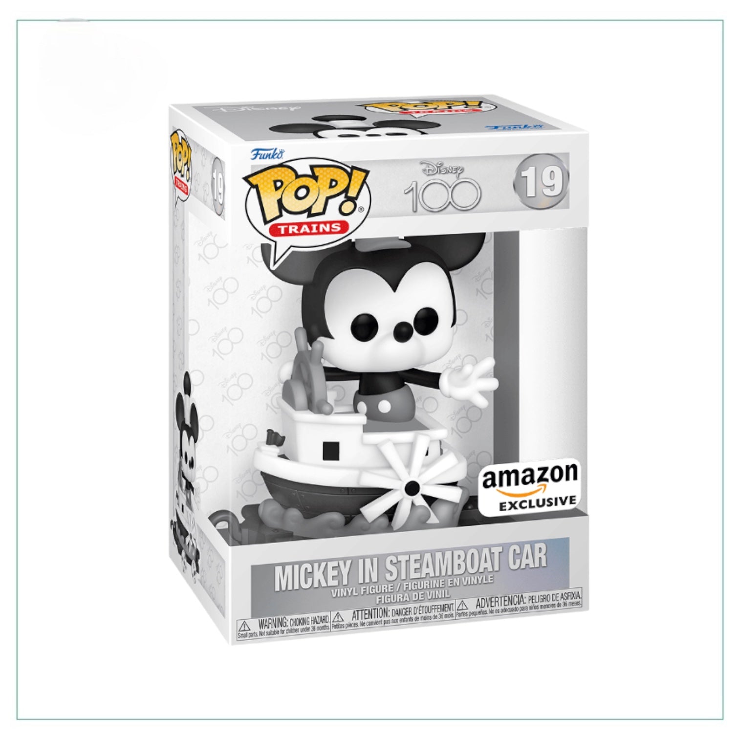 Mickey in Steamboat Car #19 Funko Pop! - Disney 100 - Amazon Exclusive