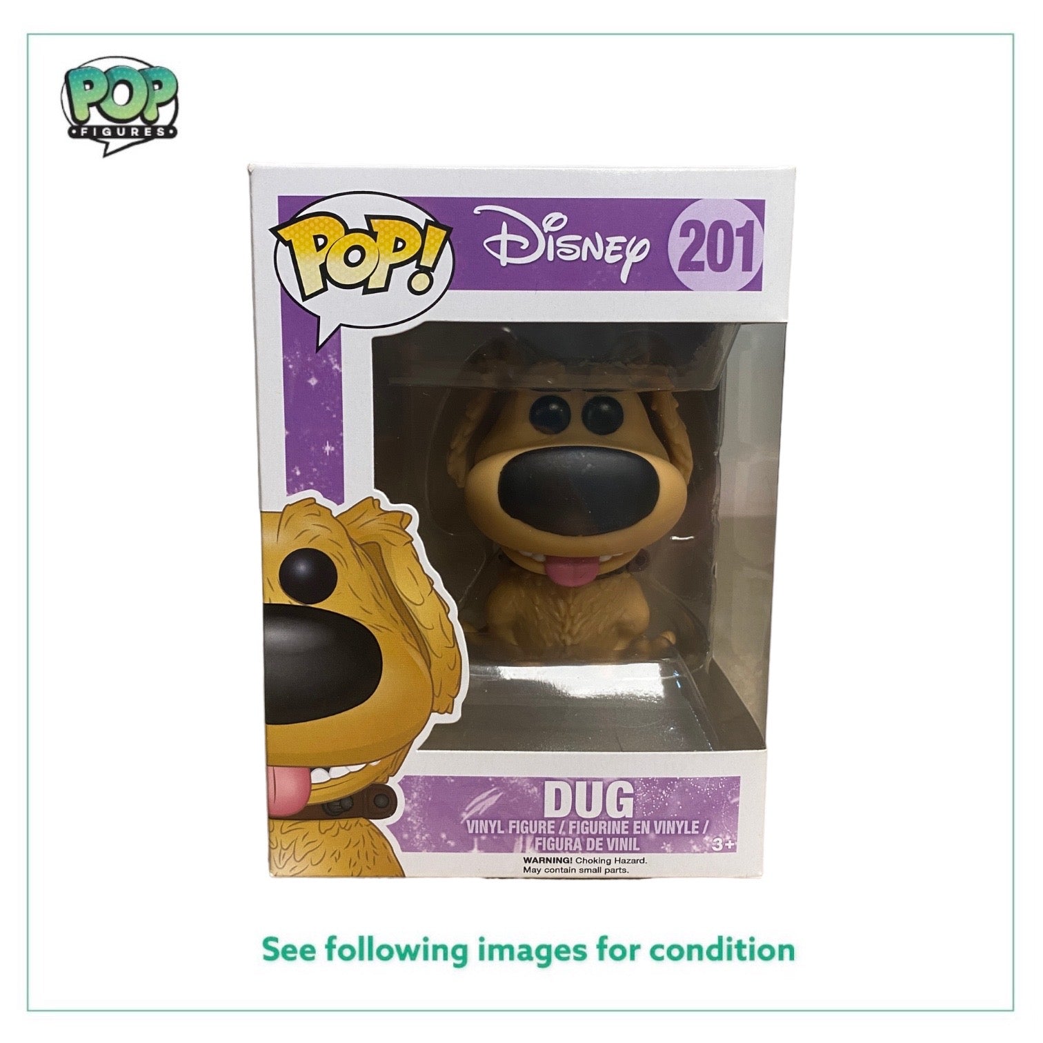 Dug #201 Funko Pop! - Disney Series 8 - 2016 Pop! - Condition 8.75/10