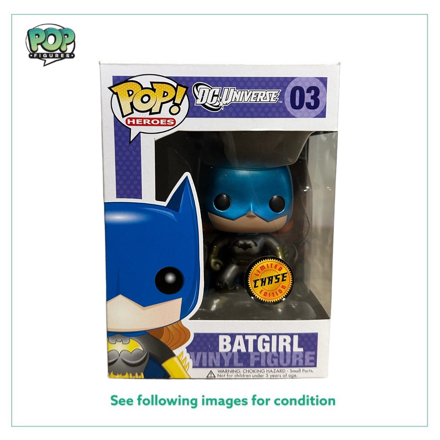 Batgirl #03 (Metallic Chase) Funko Pop! - DC Universe - 2012 Pop! - Condition 7.5/10