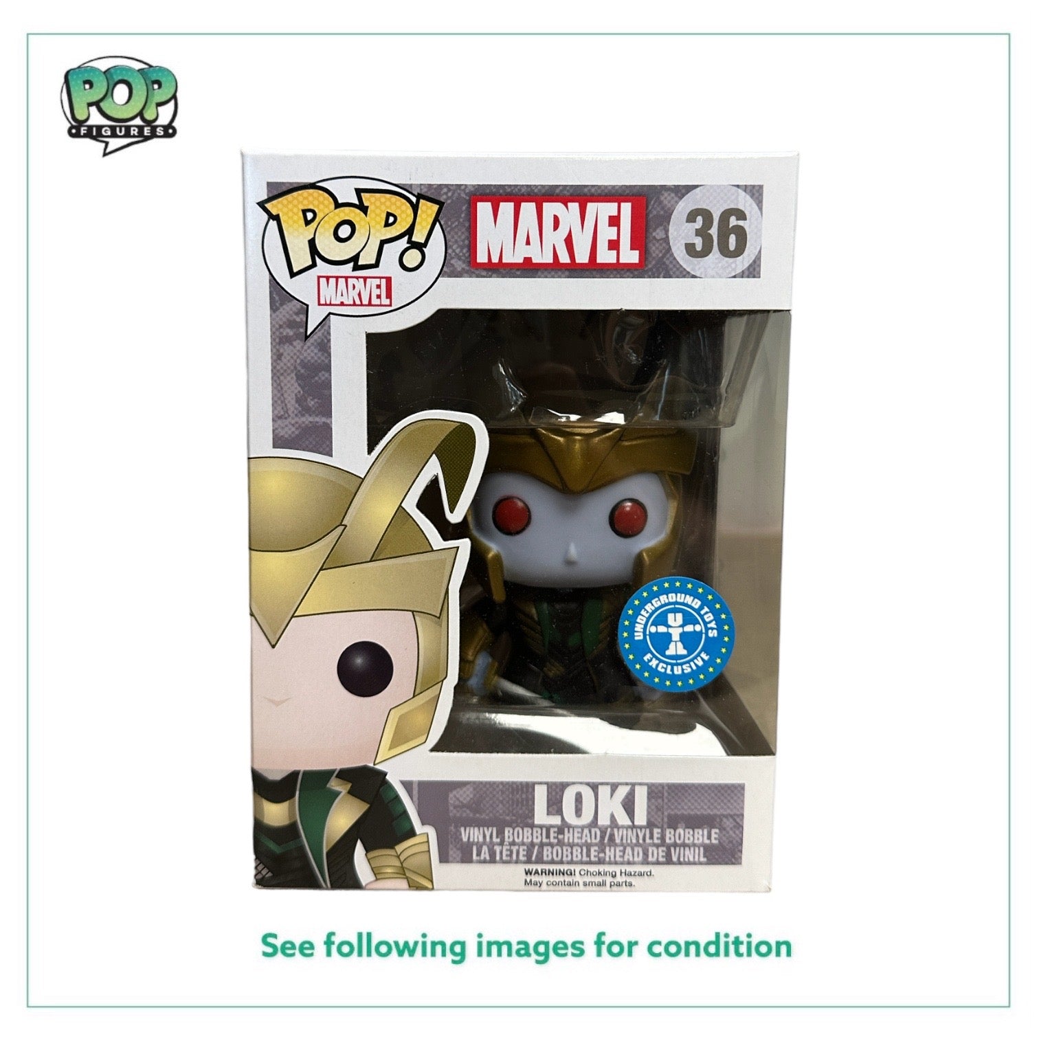 Loki #36 (Frost Giant) Funko Pop! - Marvel - Underground Toys Exclusive - Condition 7.5/10