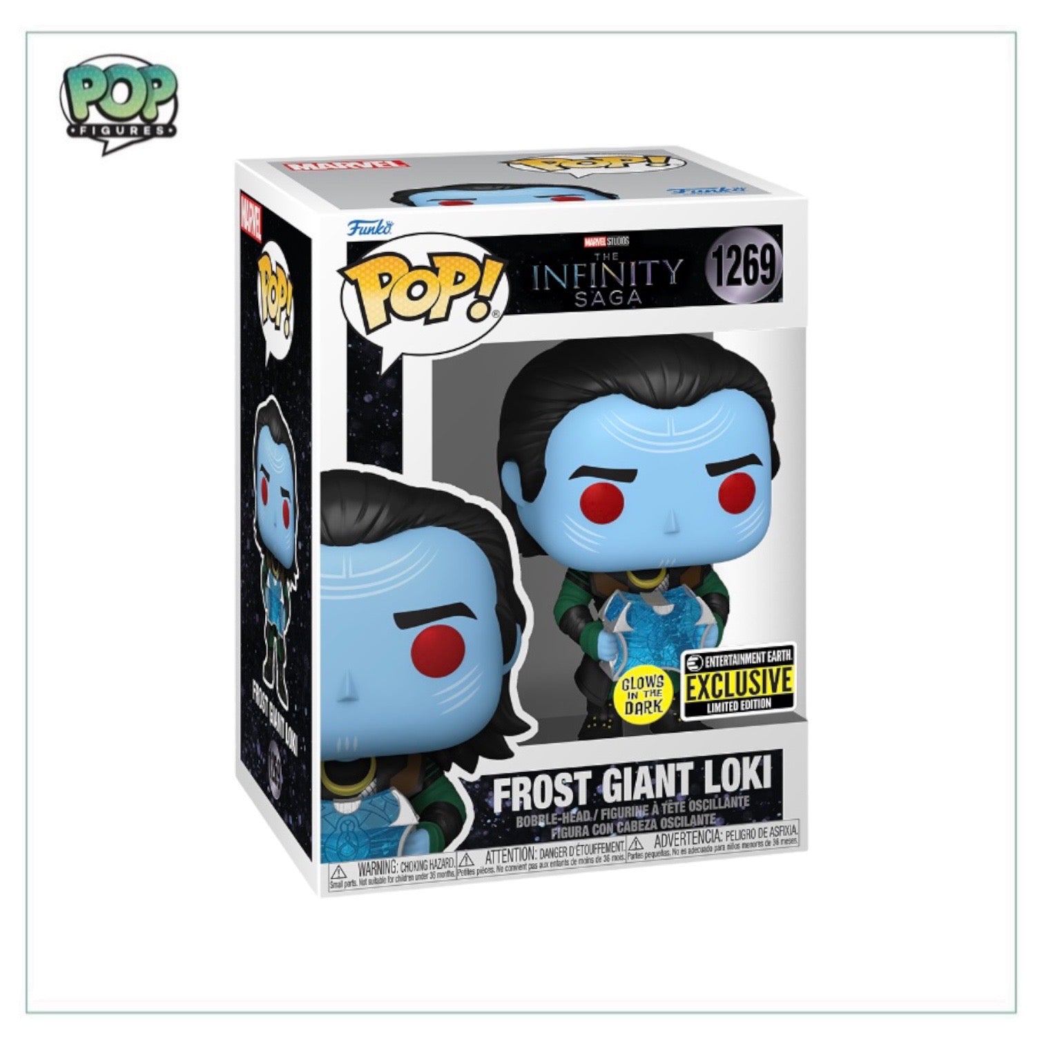 Frost Giant Loki #1269 (Glows in the Dark) Funko Pop! - Infinity Saga - Entertainment Earth Exclusive