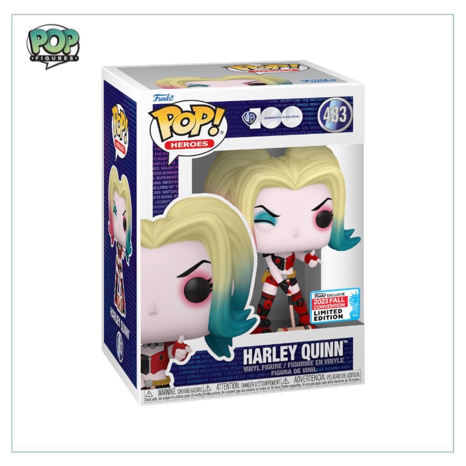 Harley Quinn #483 (Winking) Funko Pop! - WB 100 - NYCC 2023 Shared Exclusive